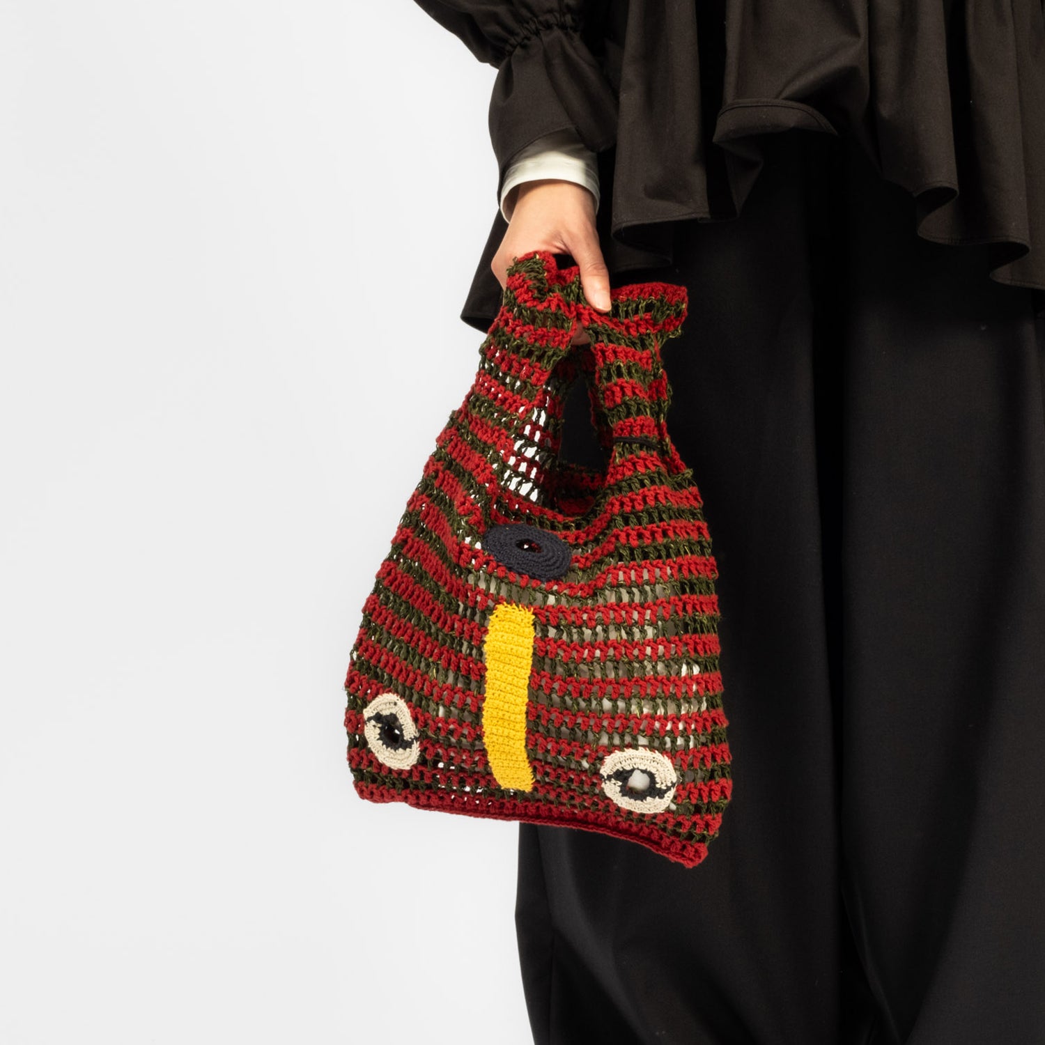 [LEH] 1148 MASK TOTE BAG _ RED MIX