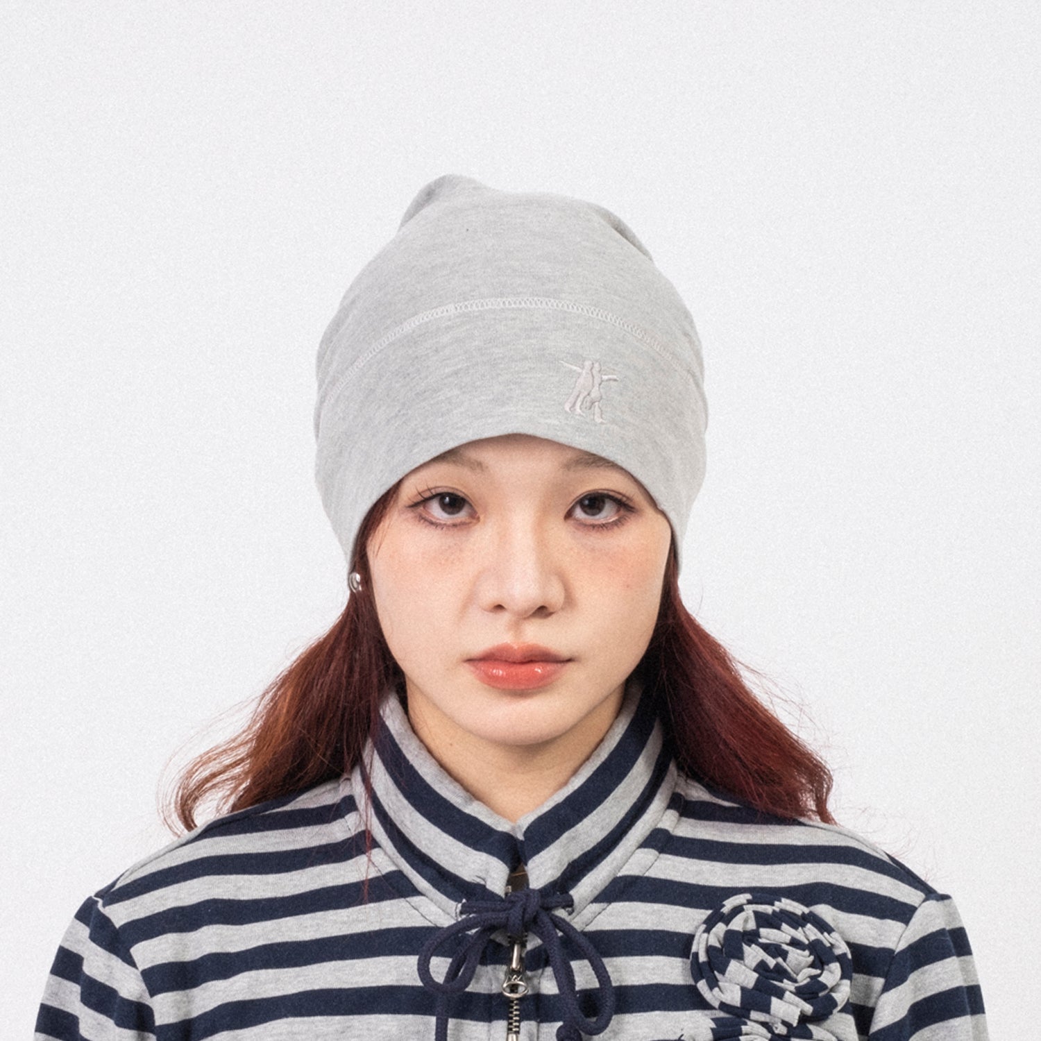 [OPEN YY] JERSEY SLOUCHY BEANIE _ GREY