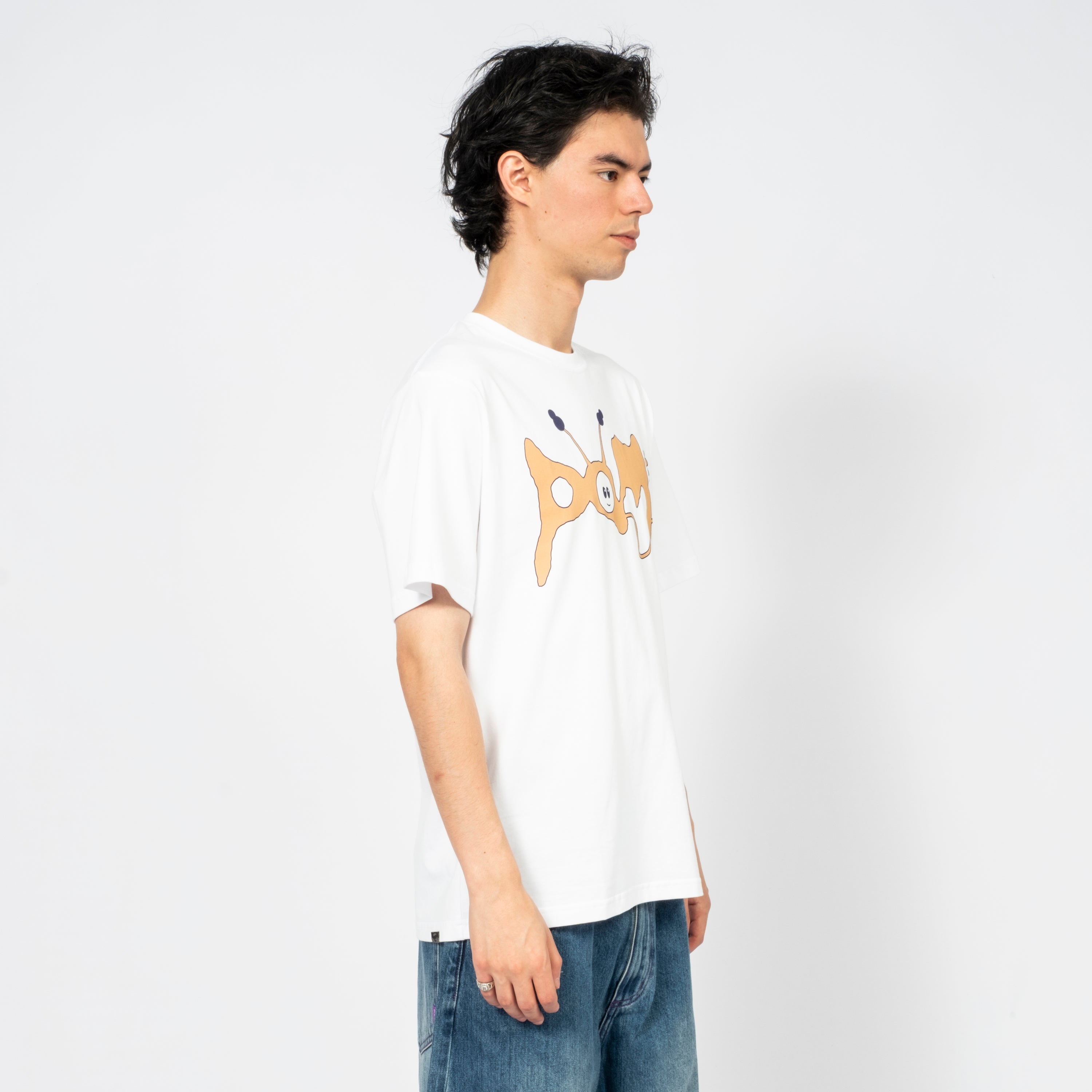 [PAM] SS TEE URCHIN LOGO _ WHITE