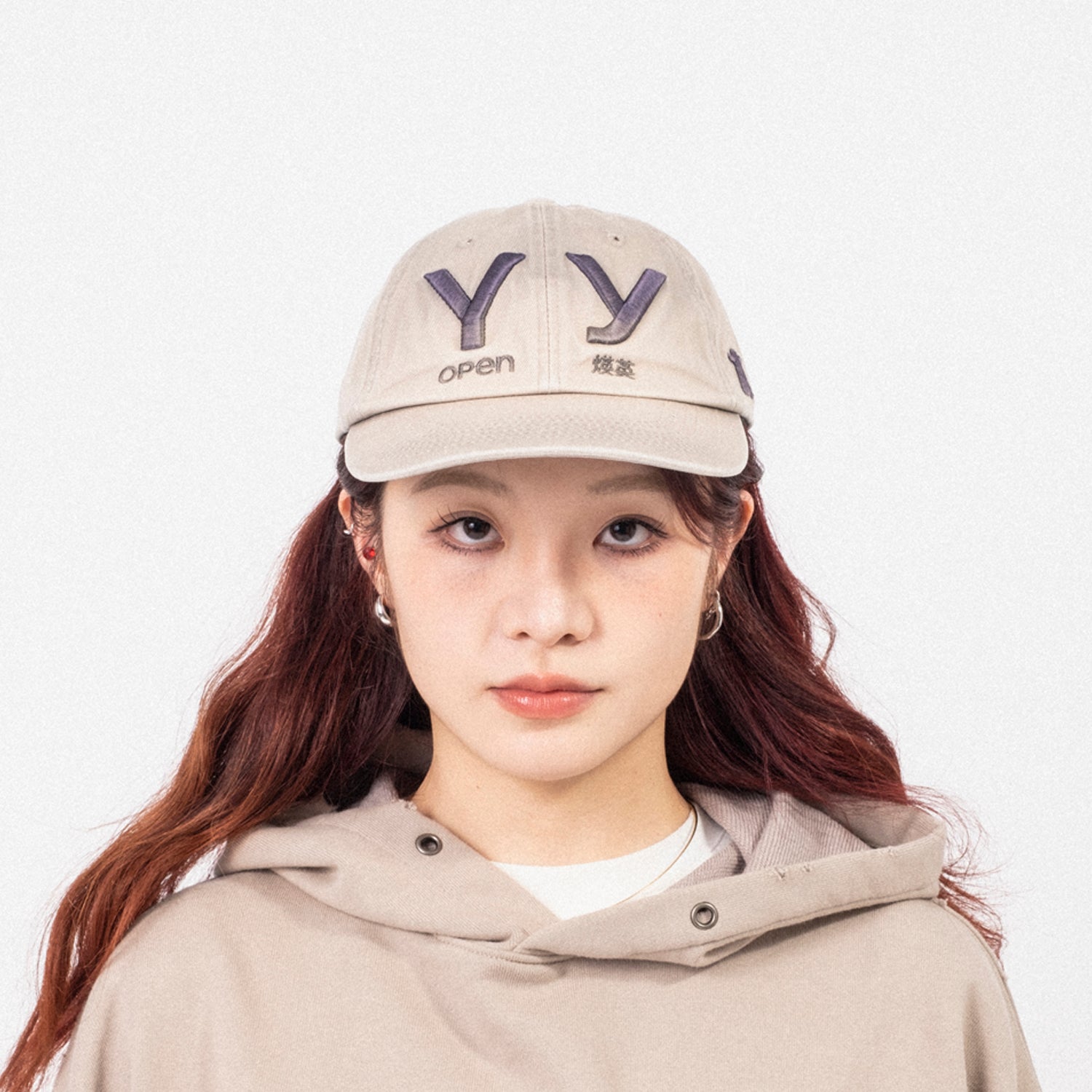 [OPEN YY] YY GRADIENT BALL CAP _ BEIGE