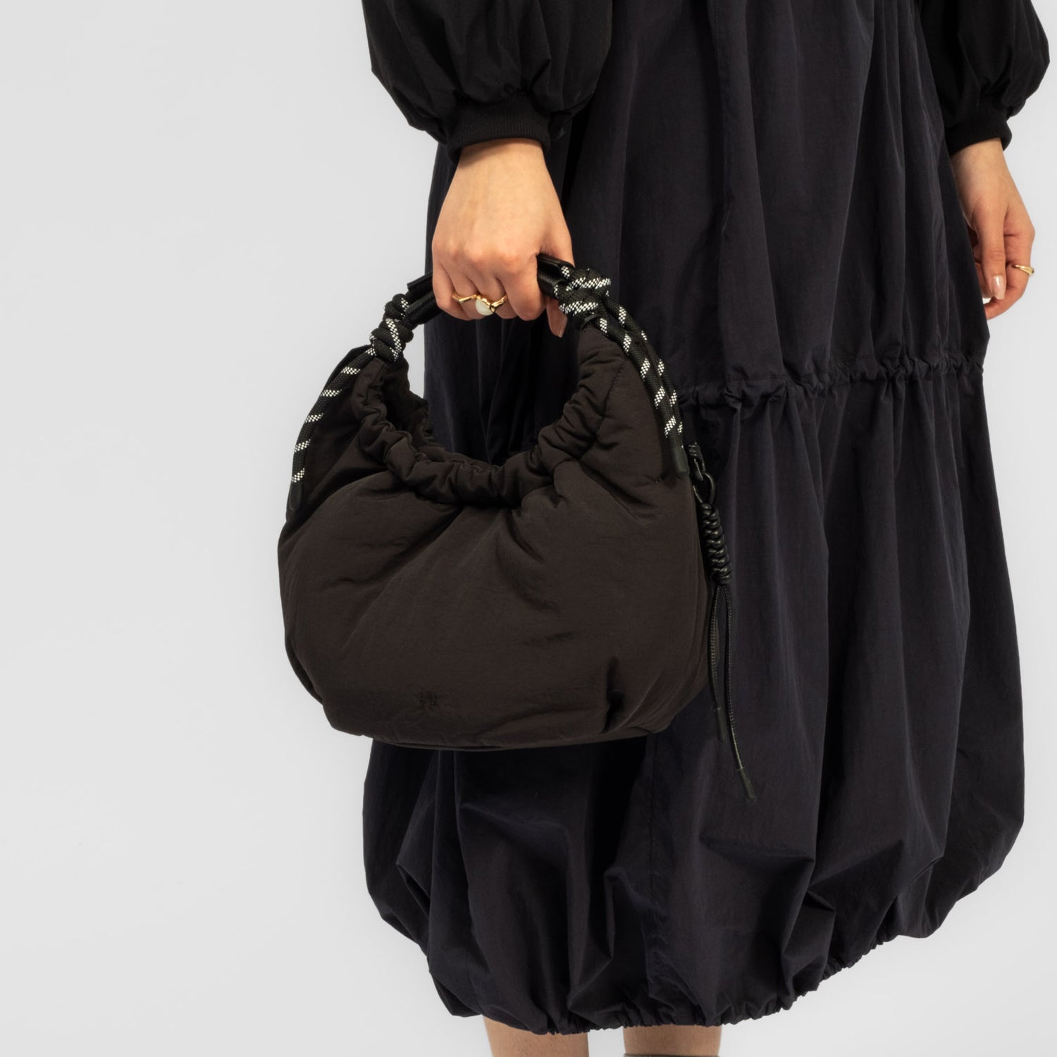 [F/CE] PAPER NYLON HANDLE BAG _ BLACK