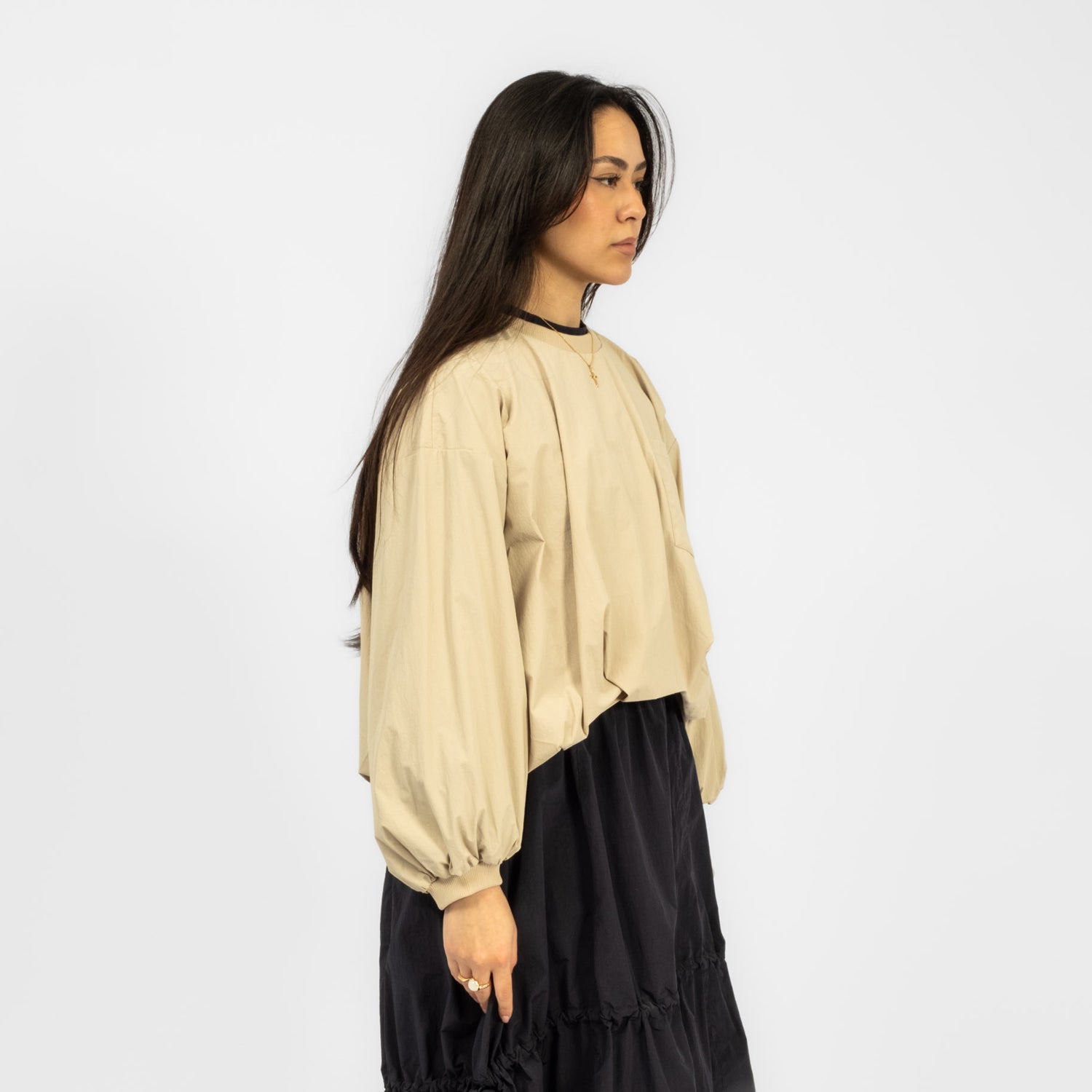 [F/CE] BALLOON PULLOVER SHIRT _ BEIGE