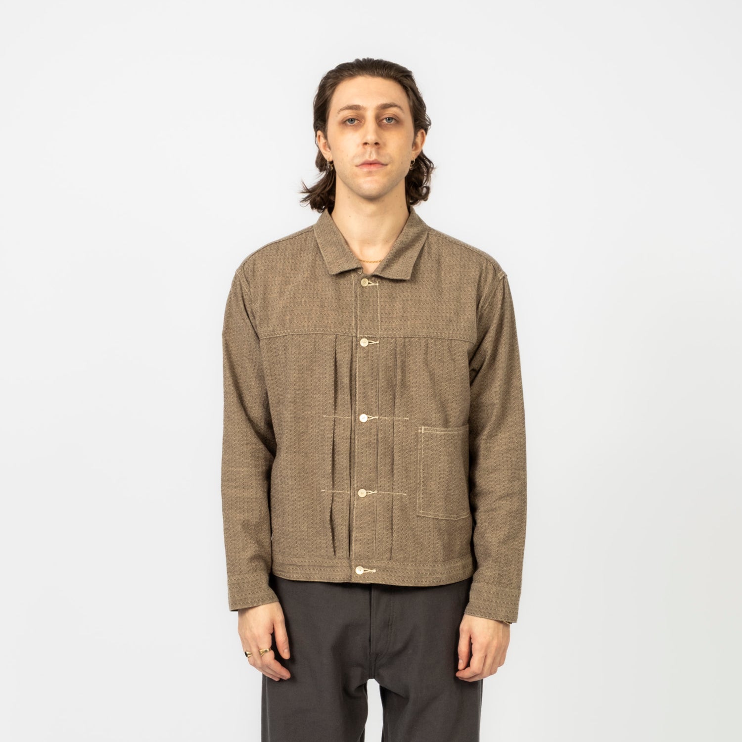 [T.T] LOT.309 BUCKLE-BACKED JACKET _ CHARCOAL