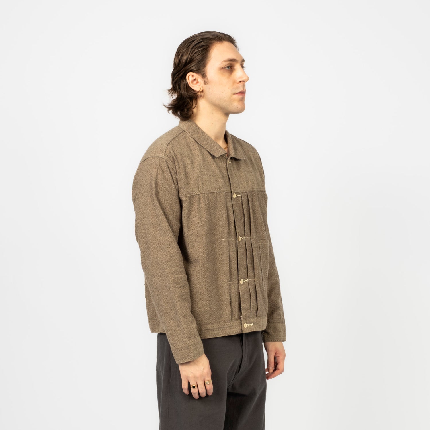 [T.T] LOT.309 BUCKLE-BACKED JACKET _ CHARCOAL