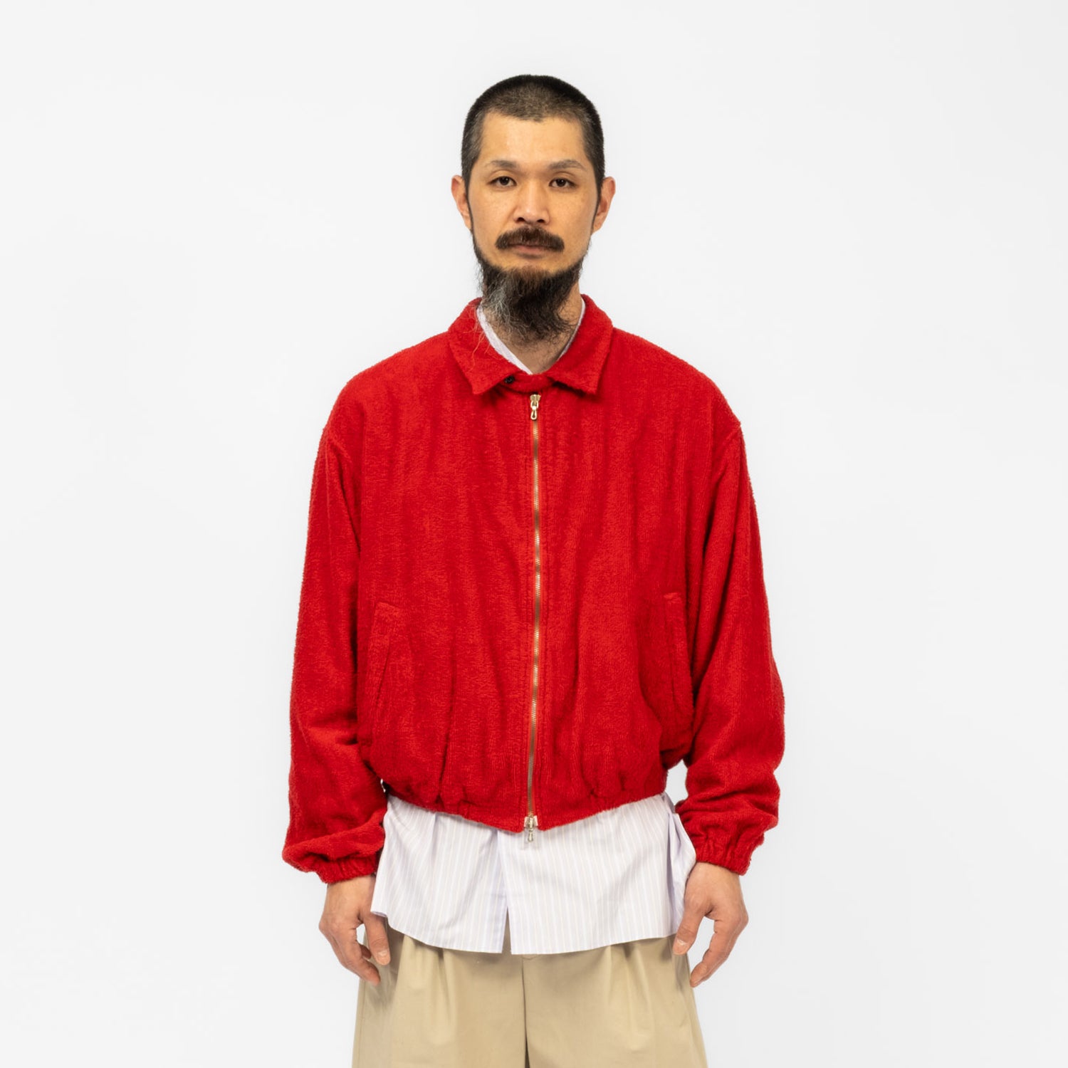 [URU TOKYO] ZIP UP BLOUSON _ RED