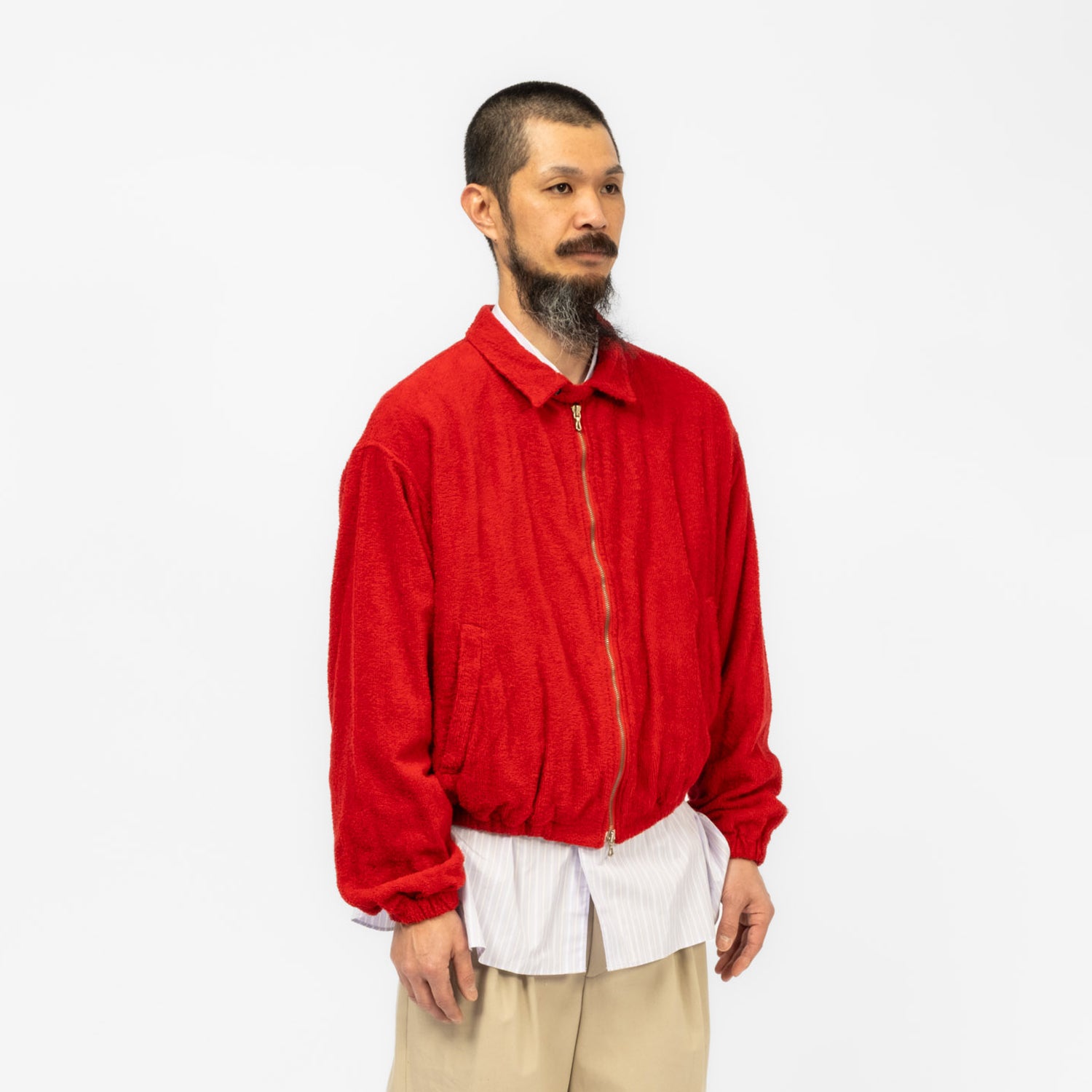 [URU TOKYO] ZIP UP BLOUSON _ RED