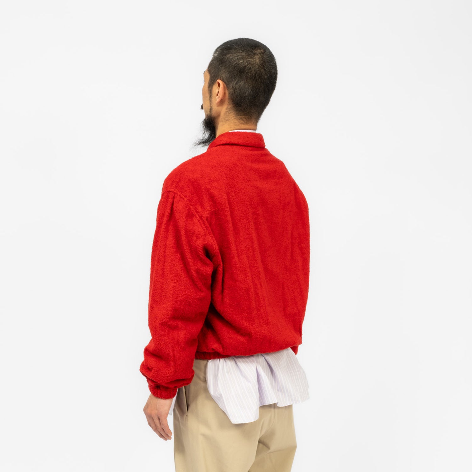URU TOKYO] ZIP UP BLOUSON _ RED