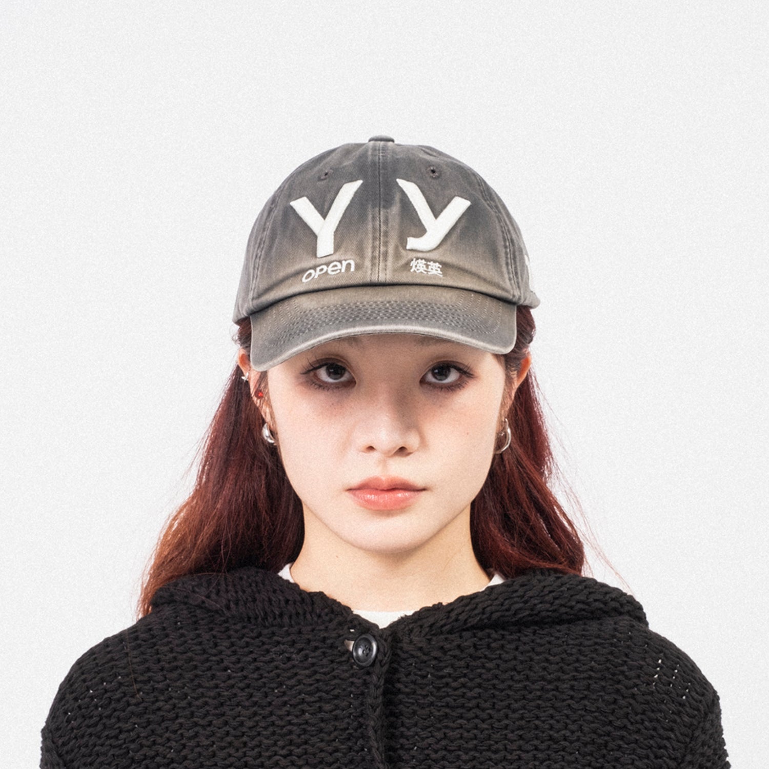 [OPEN YY] YY GRADIENT BALL CAP _ GREY