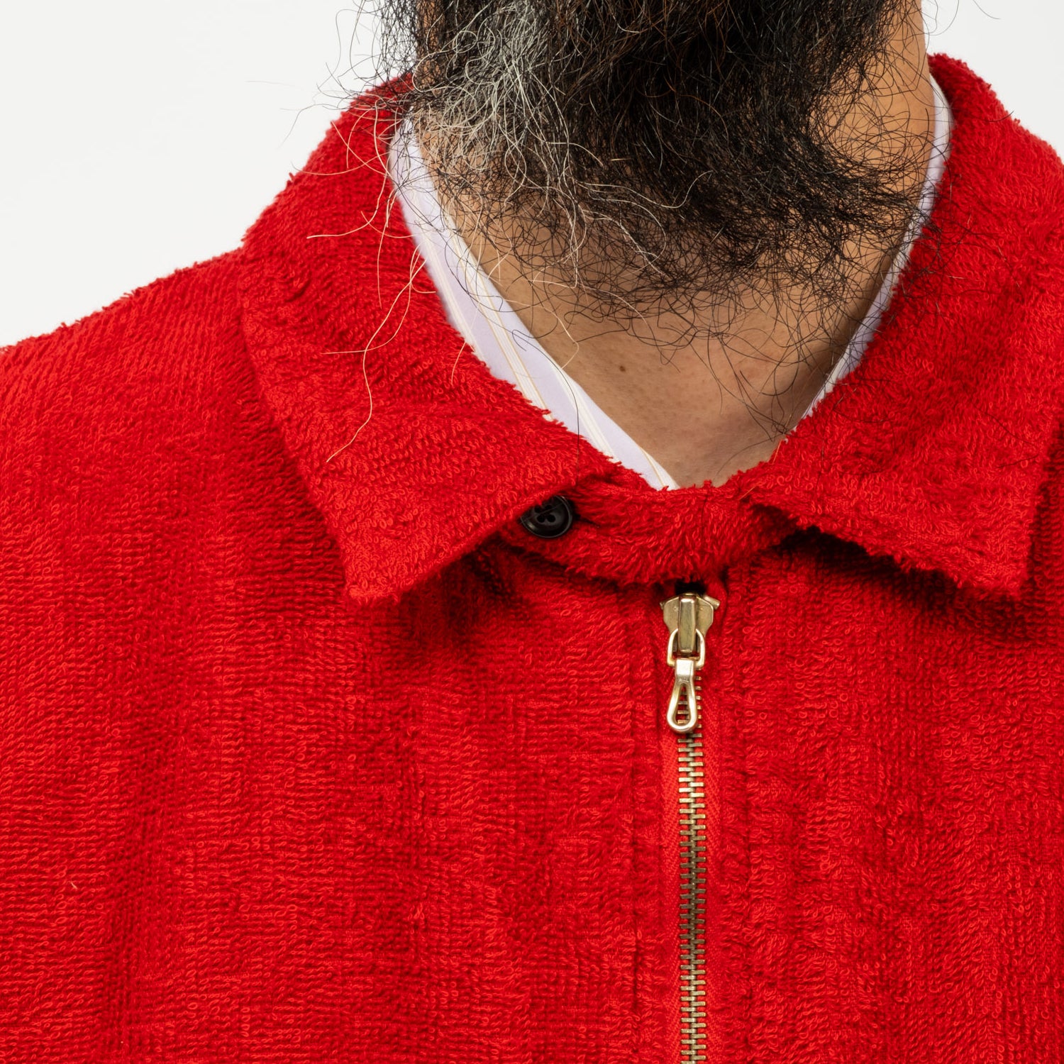 URU TOKYO] ZIP UP BLOUSON _ RED