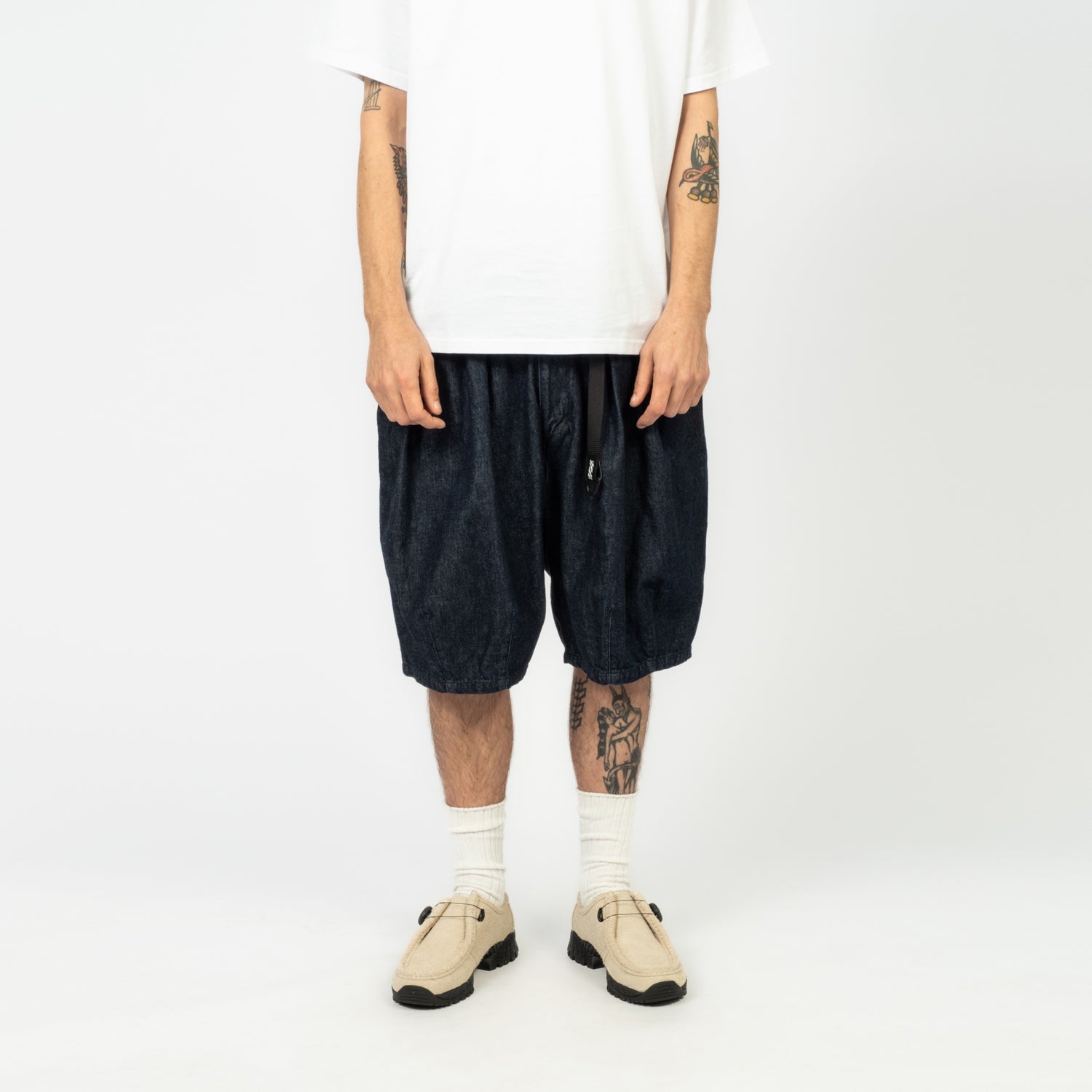 [IS-NESS] BALLOON SHORTS _ INDIGO