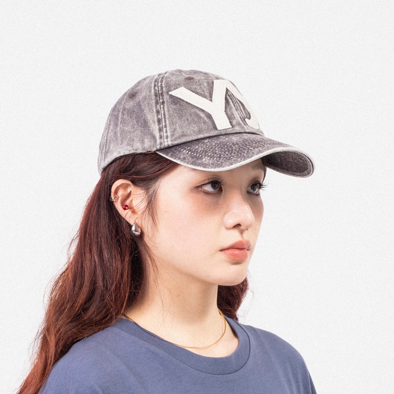 [OPEN YY] YY COTTON BALL CAP _ BROWN