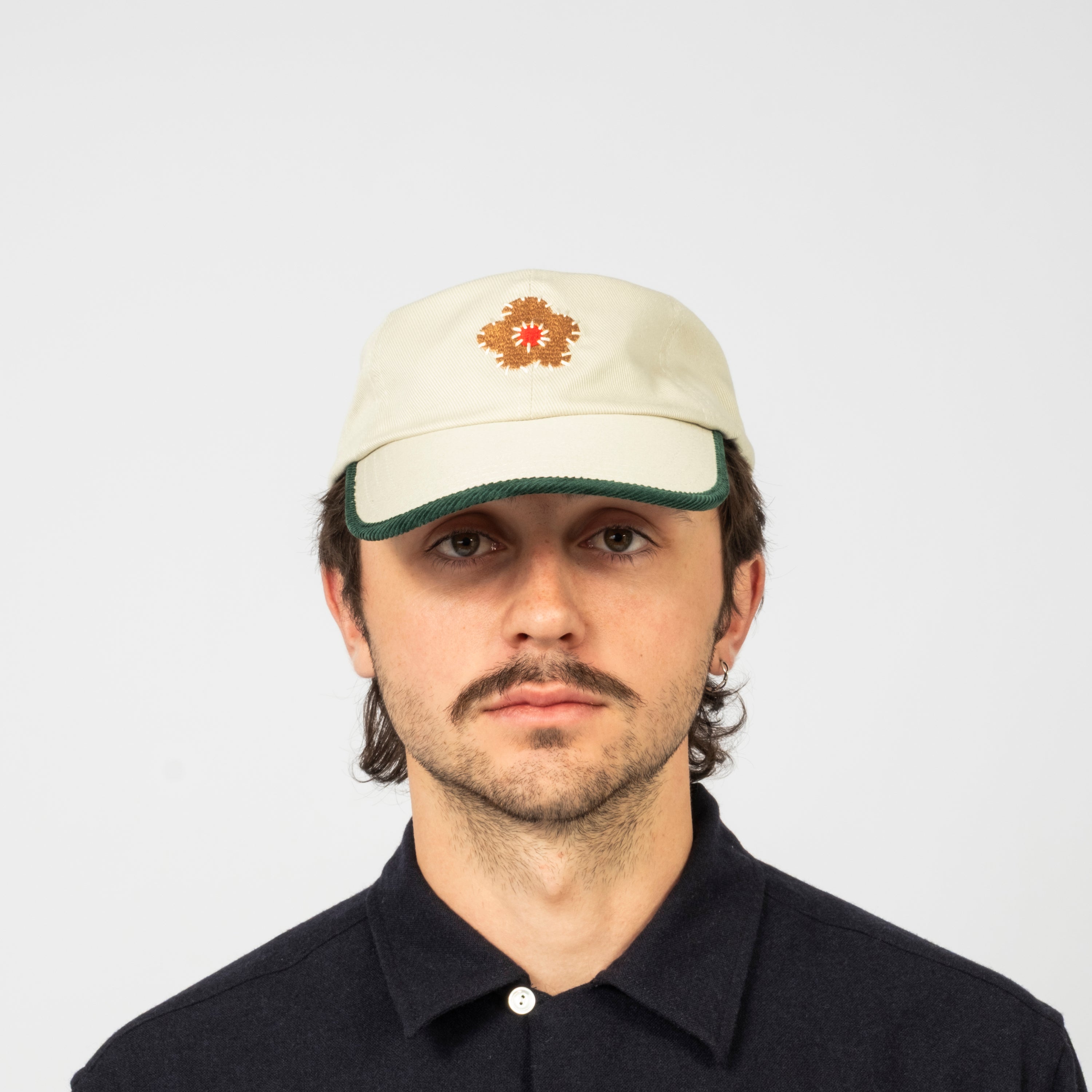 [DRAKE'S] SAND CORD FLOWER BASEBALL CAP