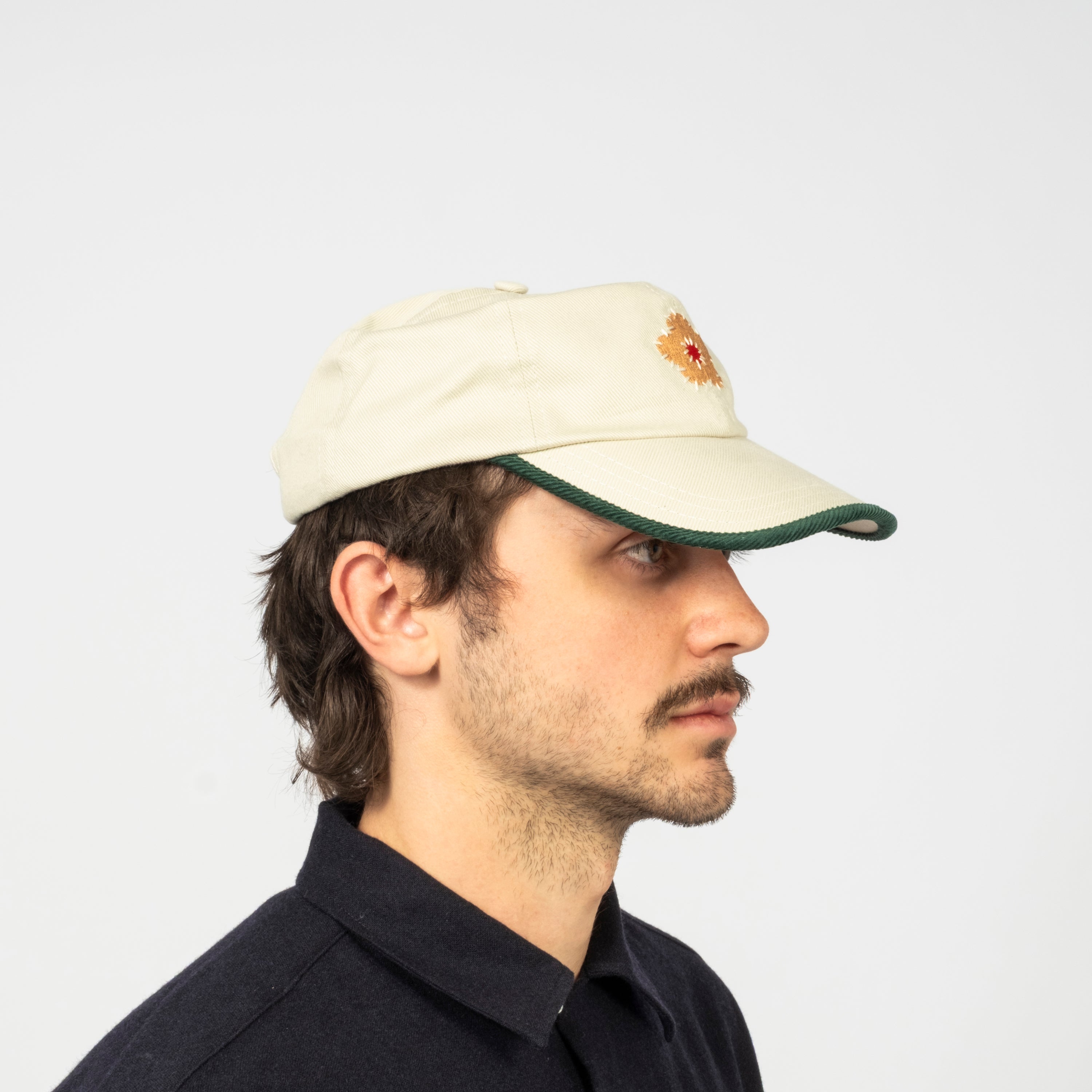 [DRAKE'S] SAND CORD FLOWER BASEBALL CAP