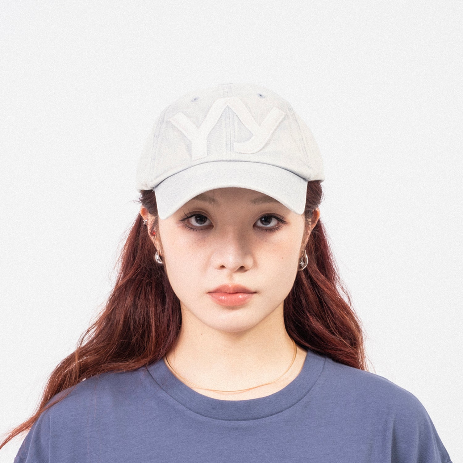 [OPEN YY] YY COTTON BALL CAP _ BLUE