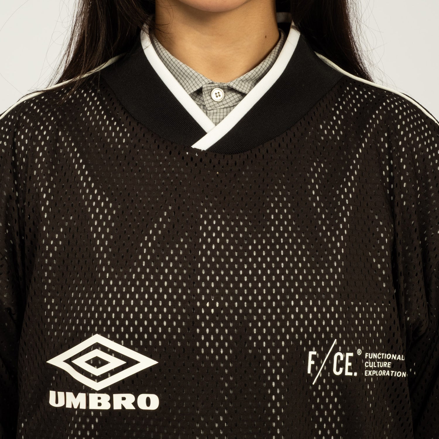 F/CE x UMBRO] UTOPIAN FC GAME SHIRTS _ BLACK
