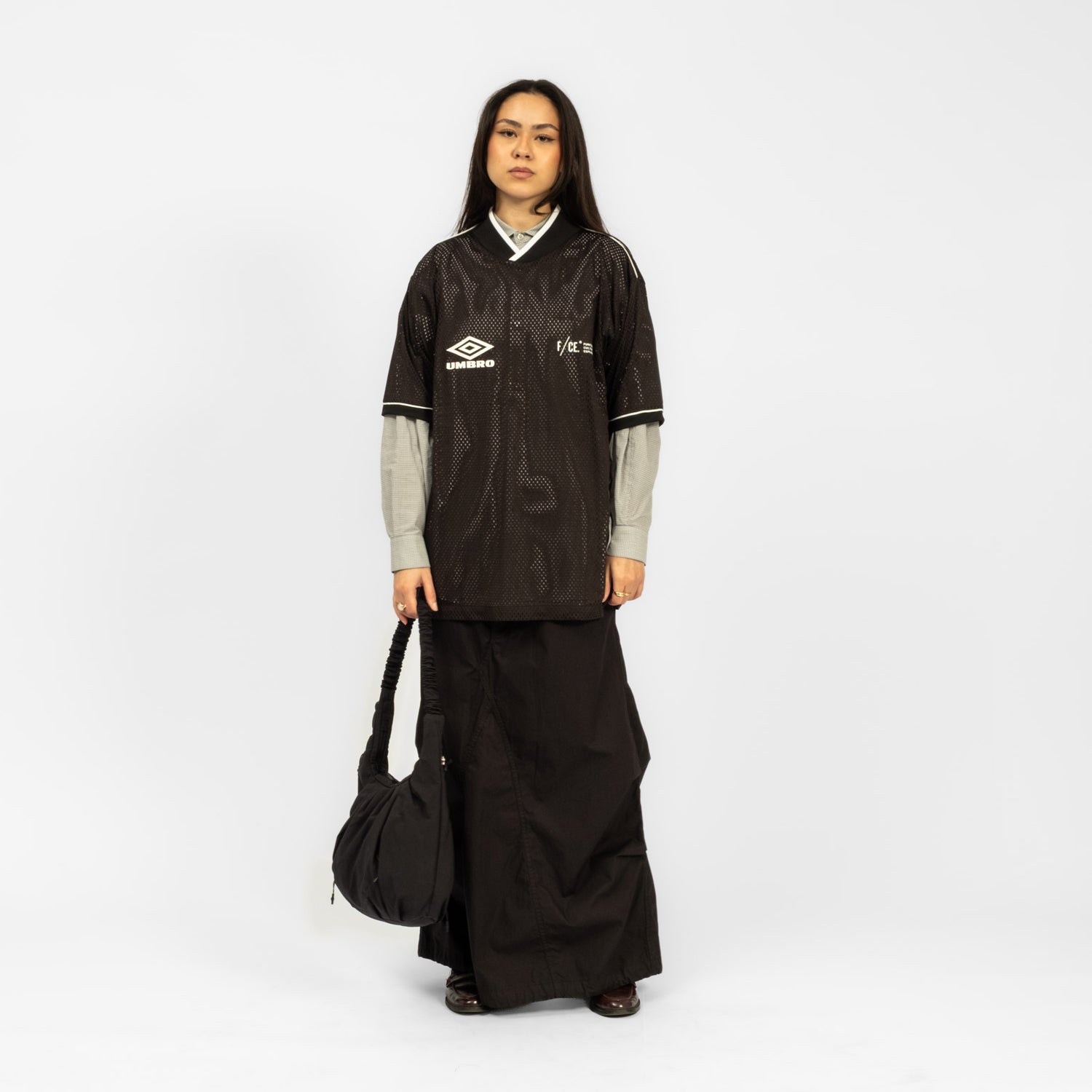 F/CE x UMBRO] UTOPIAN FC GAME SHIRTS _ BLACK
