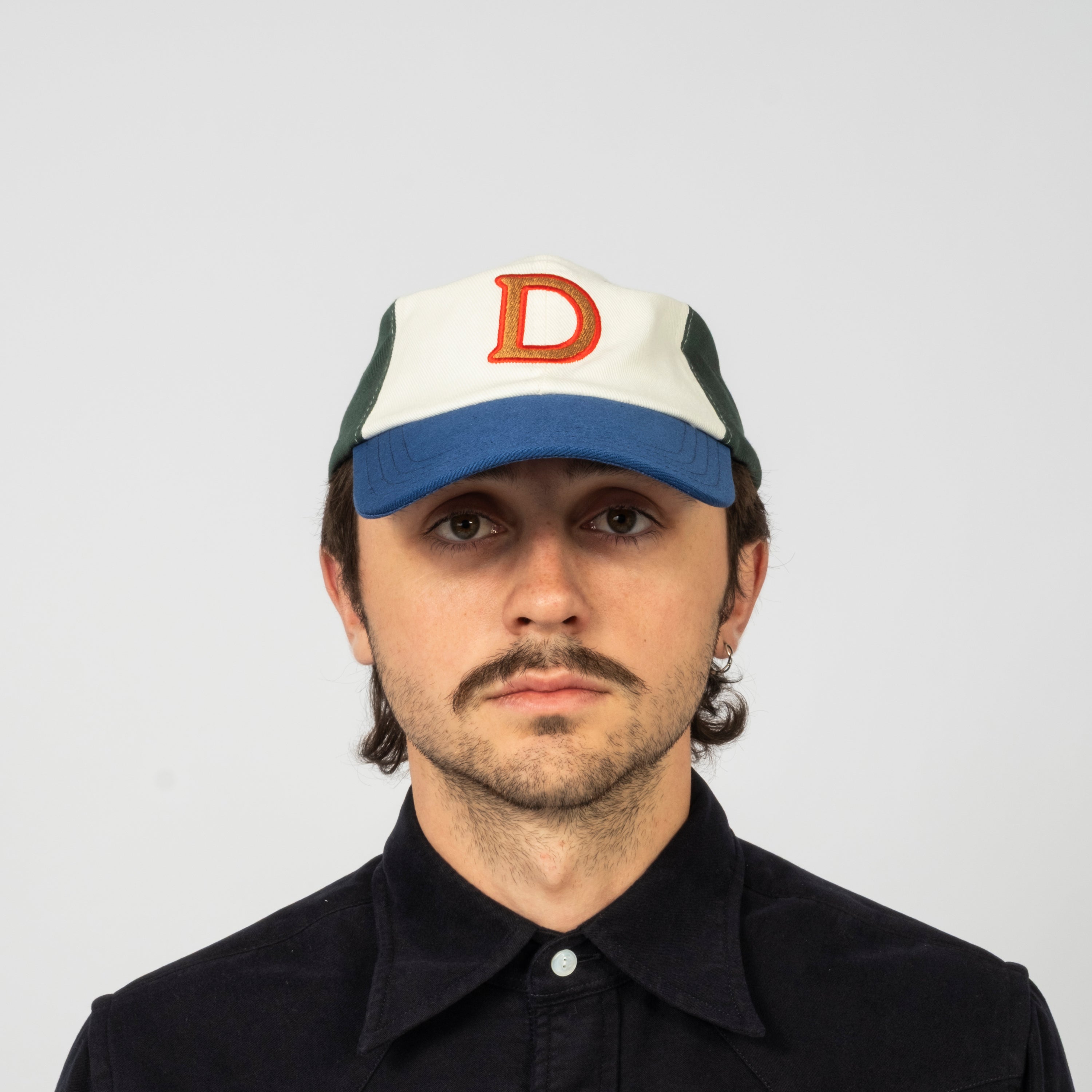 [DRAKE'S] ‘D’ EMBLEM COTTON TWILL BASEBALL CAP