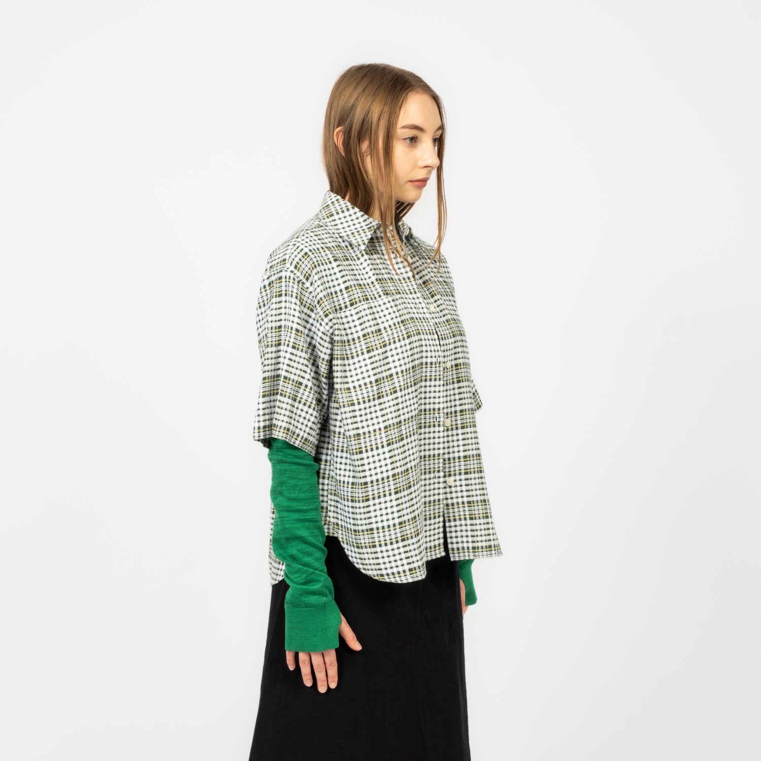 [YMC] EVA SHIRT SHEER COTTON CHECK _ MULTI