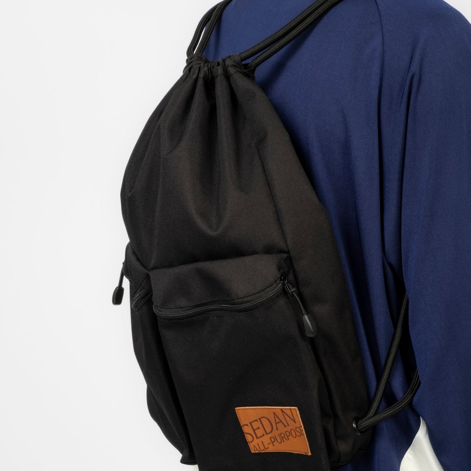 [SEDAN ALL-PURPOSE] DRAWSTRING KNAPPSACK _ BLACK