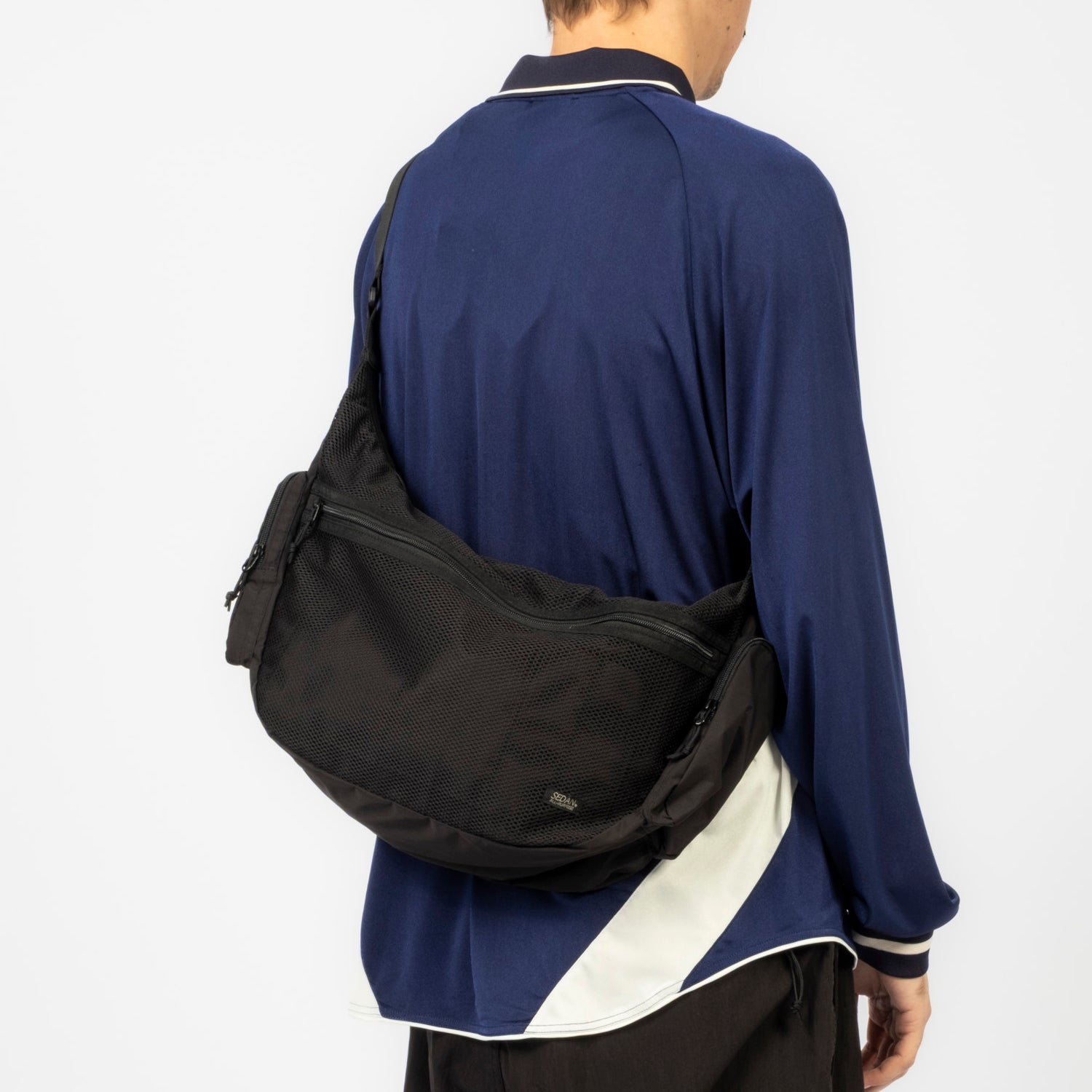 [SEDAN ALL-PURPOSE] MESH SHOULDER BAG _ BLACK