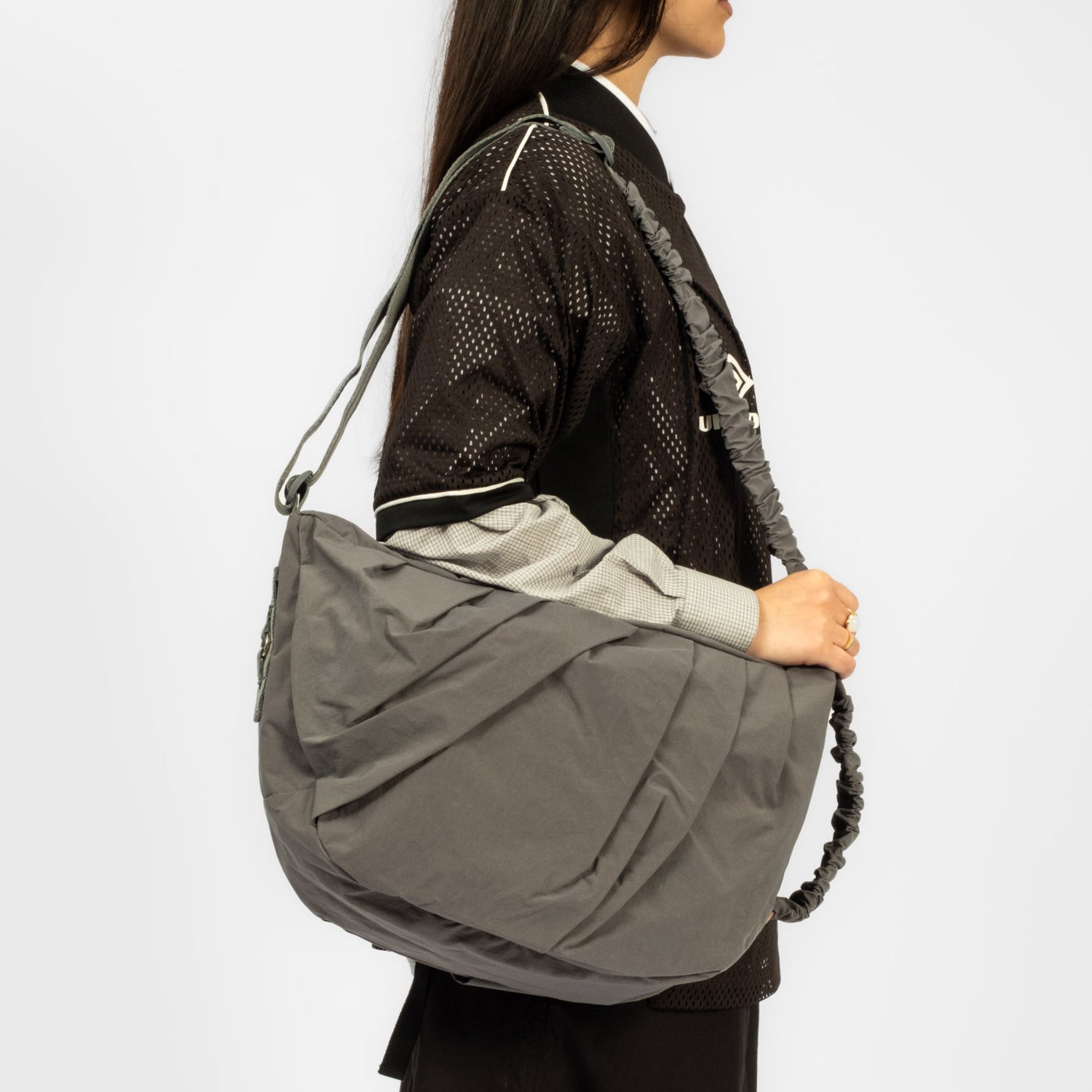 [F/CE] SCULPT ONE SHOULDER KONBU® _ GREY