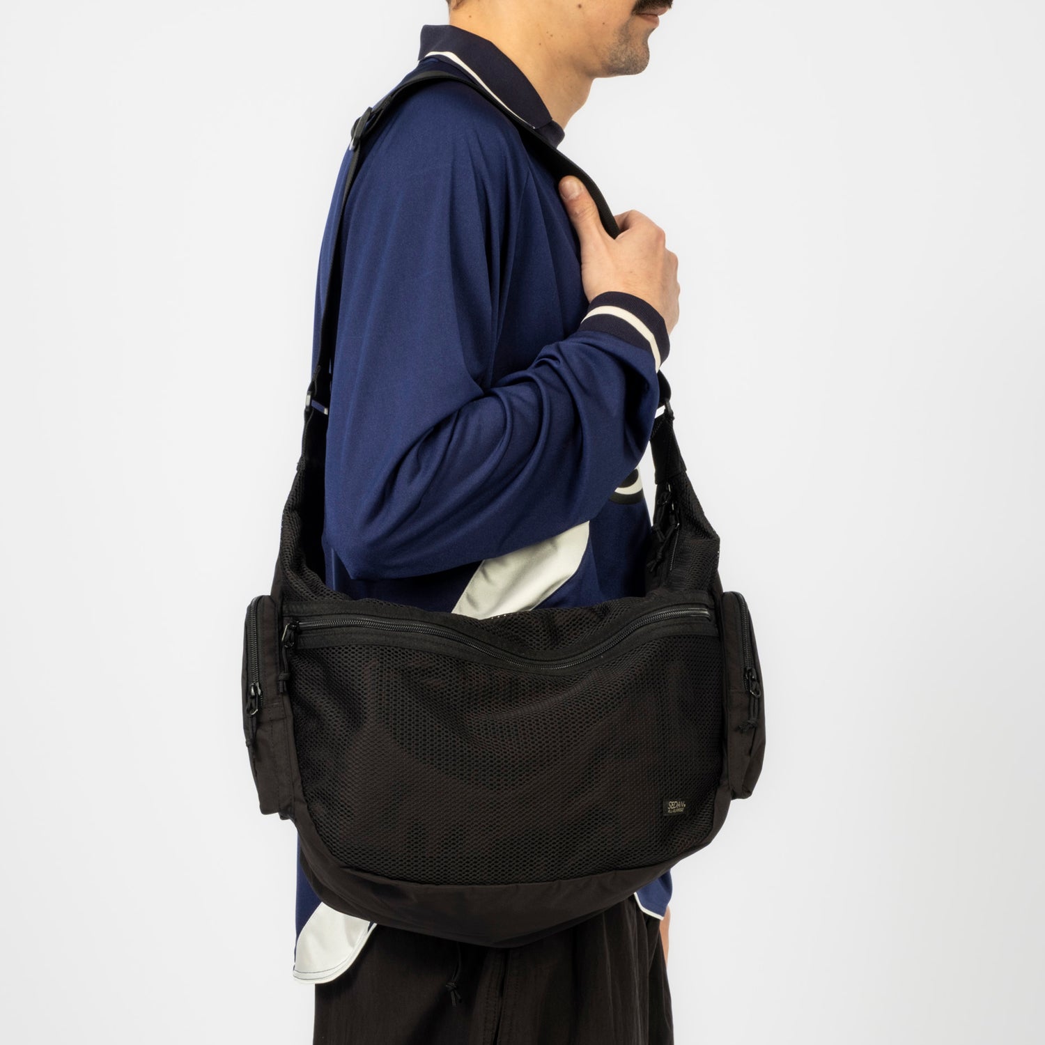 [SEDAN ALL-PURPOSE] MESH SHOULDER BAG _ BLACK