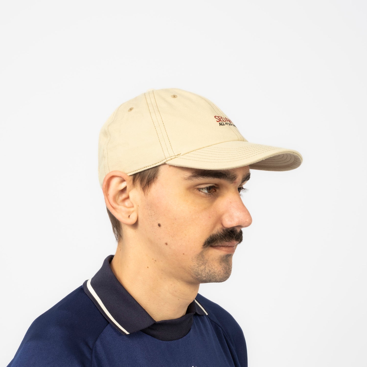 [SEDAN ALL-PURPOSE] OG LOGO COTTON TWILL BB CAP _ LIGHT KHAKI