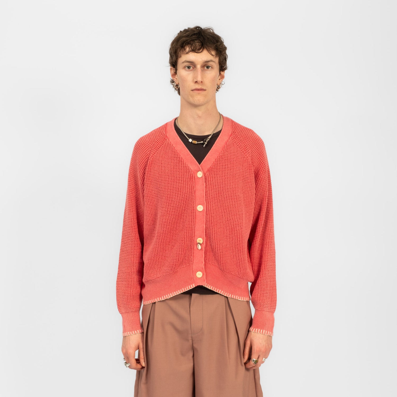 [INSULAiRE] COCOON CARDIGAN _ RED