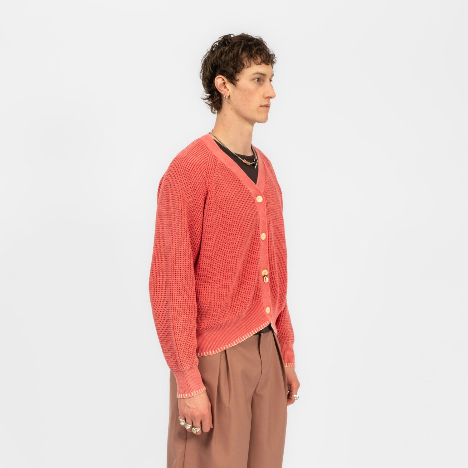 [INSULAiRE] COCOON CARDIGAN _ RED