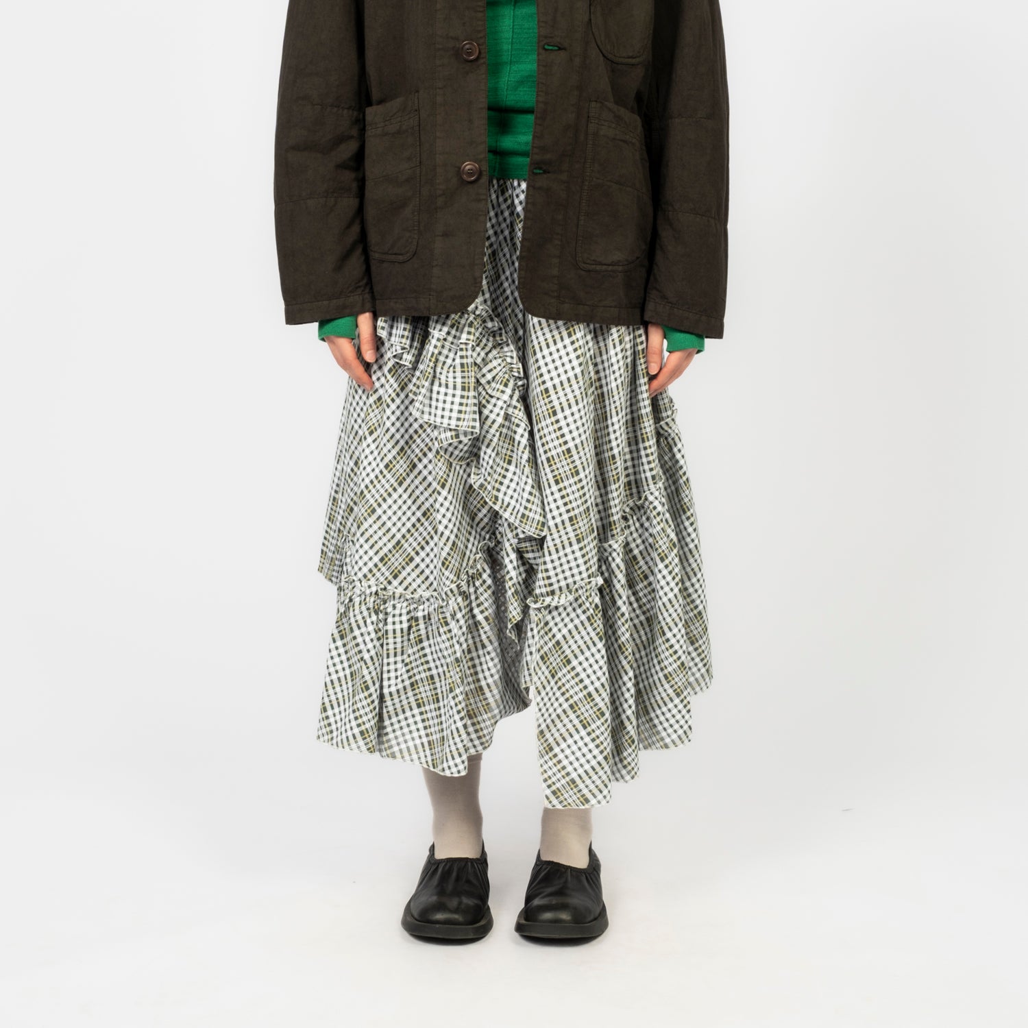 [YMC] DRAPED SKIRT _ MULTI