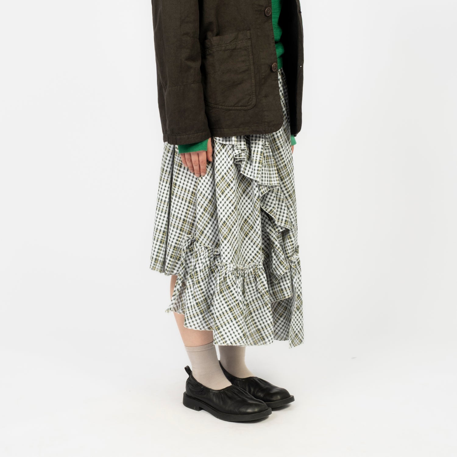 [YMC] DRAPED SKIRT _ MULTI