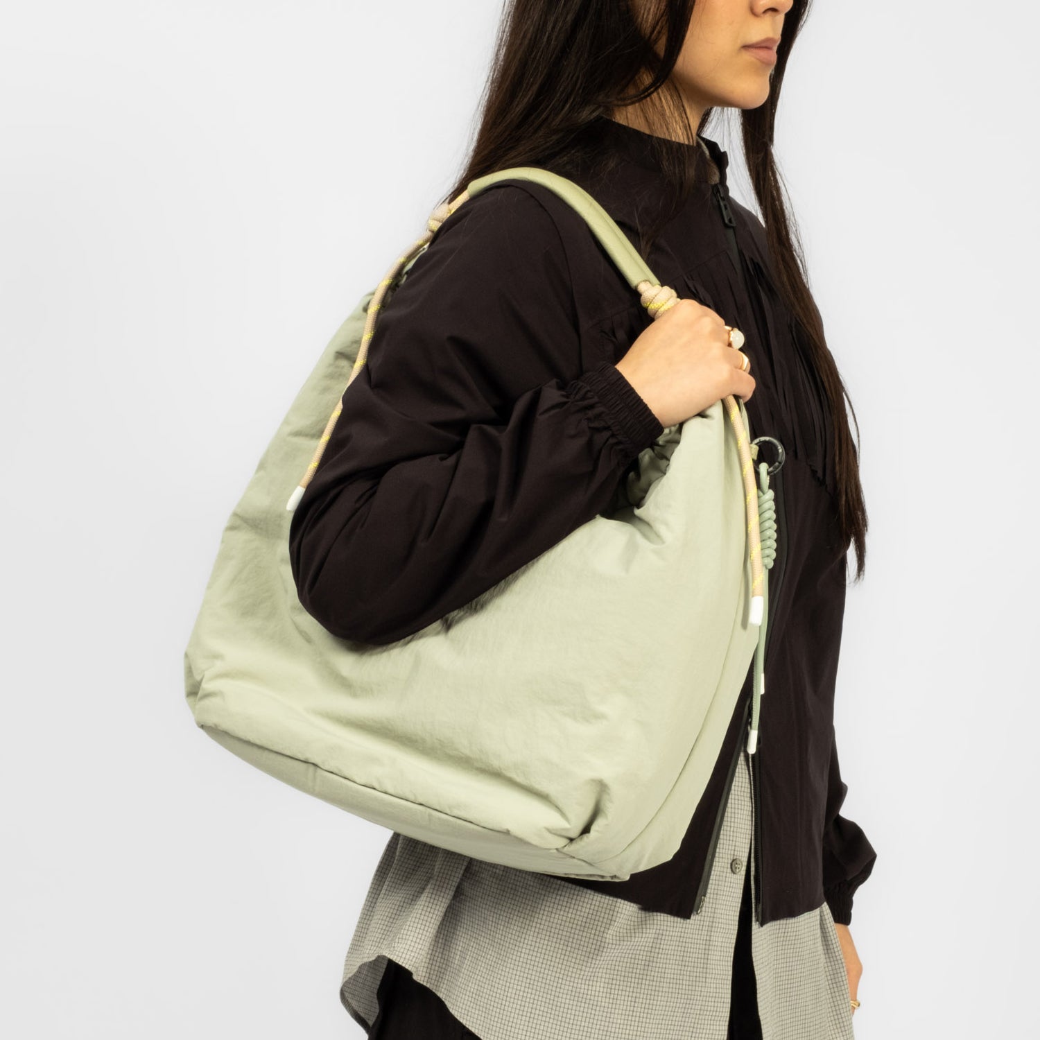 [F/CE] PAPER NYLON SHOULDER TOTE _ MINT GREEN