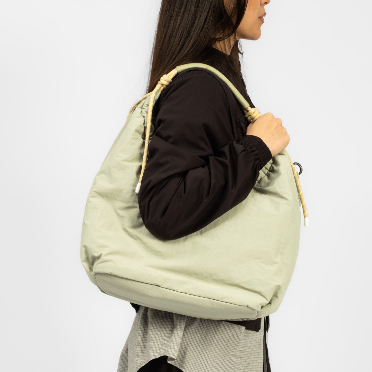 [F/CE] PAPER NYLON SHOULDER TOTE _ MINT GREEN