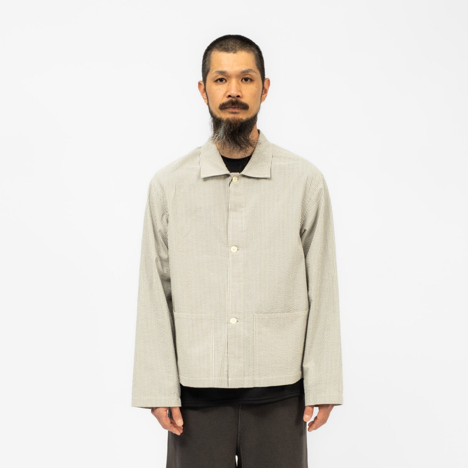 [URU TOKYO] SHIRTS BLOUSON A _ C.GREY