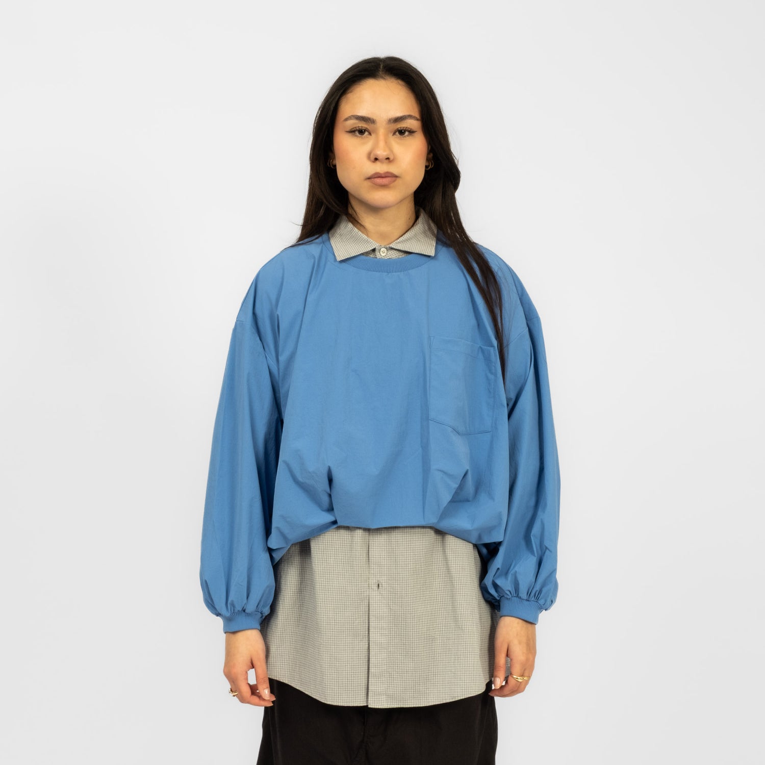 [F/CE] BALLOON PULLOVER SHIRT _ BLUE