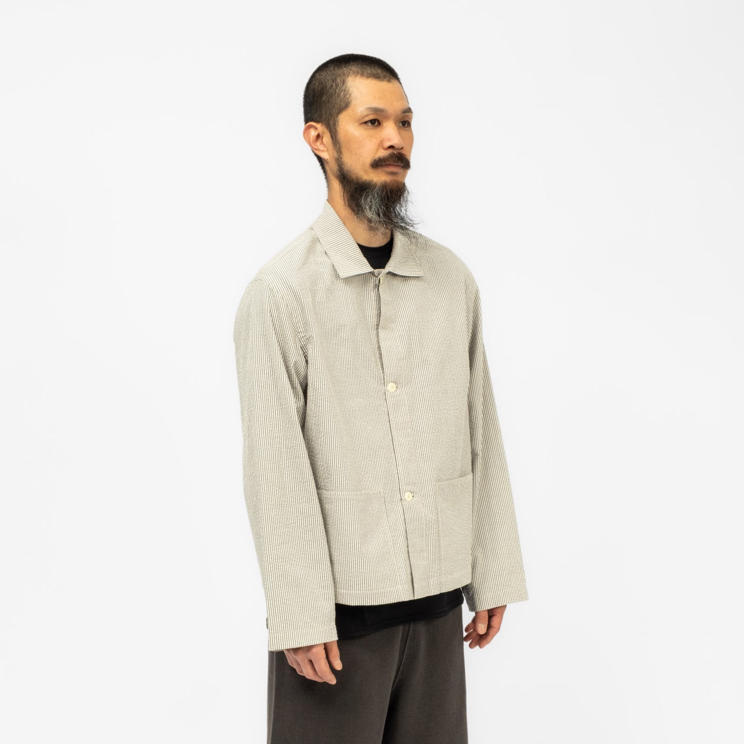[URU TOKYO] SHIRTS BLOUSON A _ C.GREY