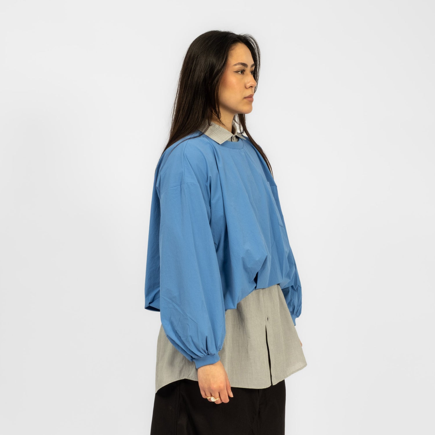 [F/CE] BALLOON PULLOVER SHIRT _ BLUE