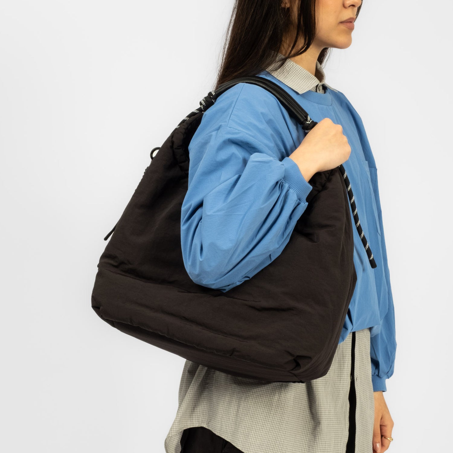 [F/CE] PAPER NYLON SHOULDER TOTE _ BLACK