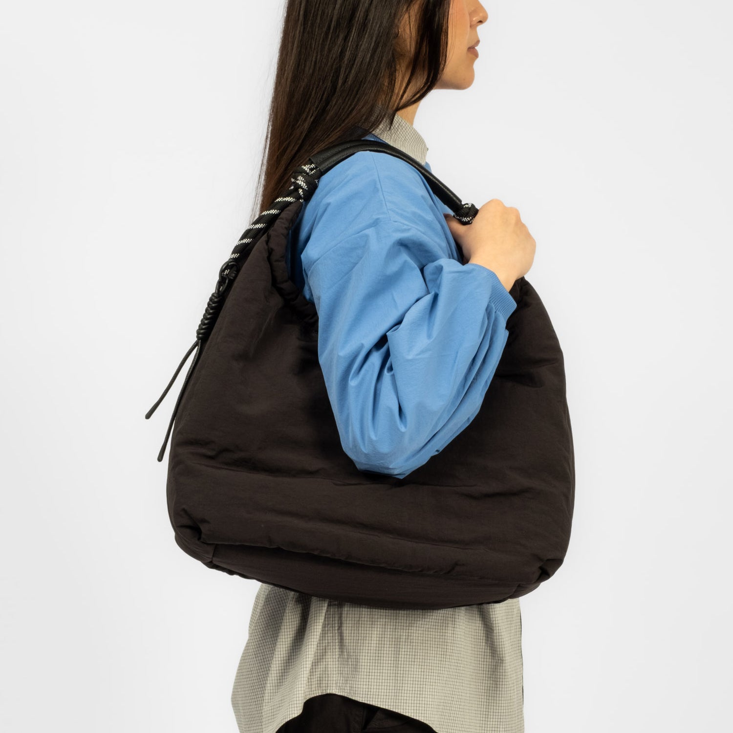 [F/CE] PAPER NYLON SHOULDER TOTE _ BLACK