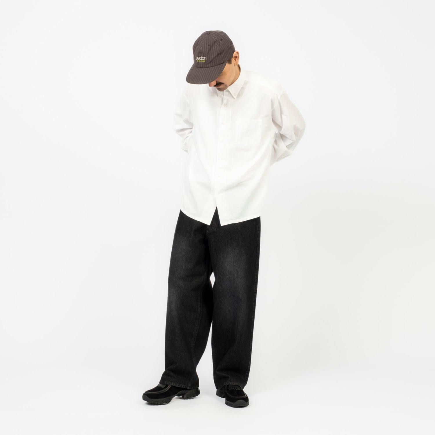 SEDAN ALL-PURPOSE] BAGGY JEANS _ BLACK