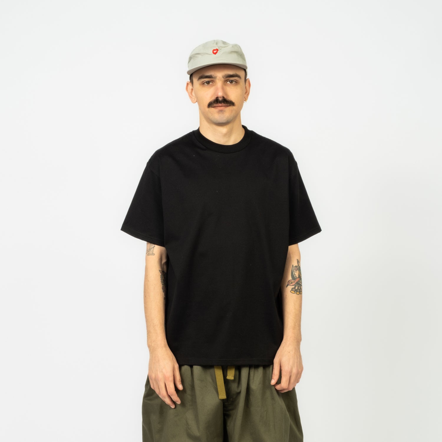 [IS-NESS] 2-PACK T-SHIRT _ BLACK