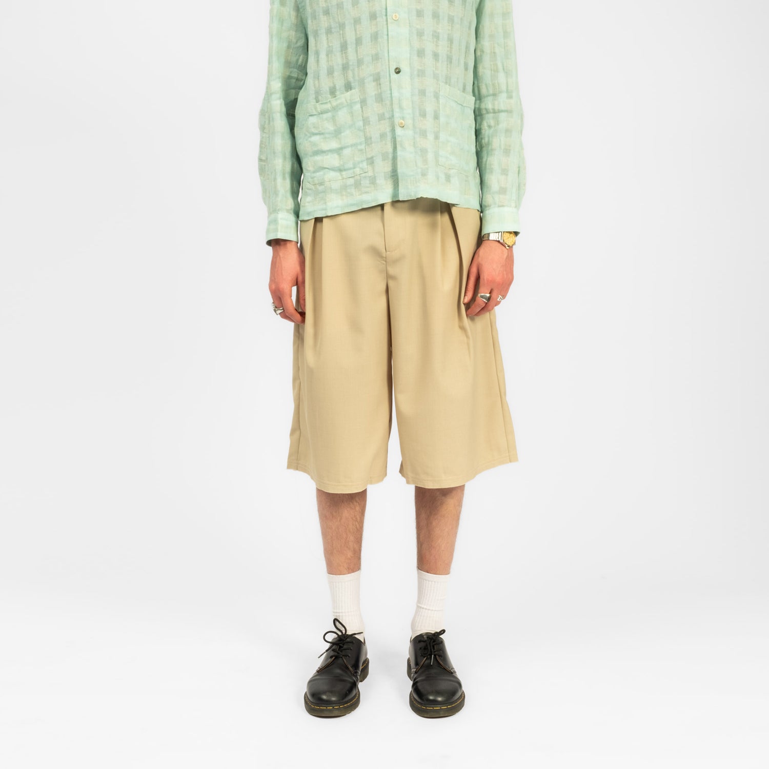 [INSULAiRE] SPILL SHORT _ OLIVE GREEN