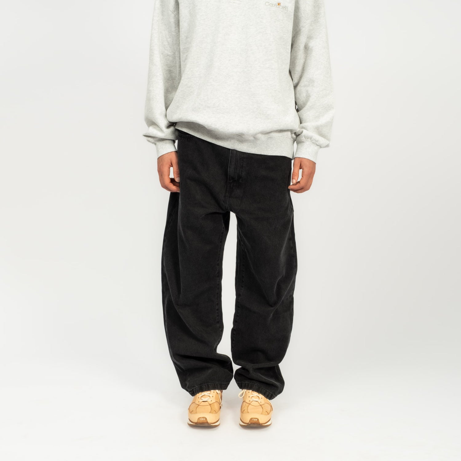 [CARHARTT] LANDON PANT _ BLACK STONE WASHED