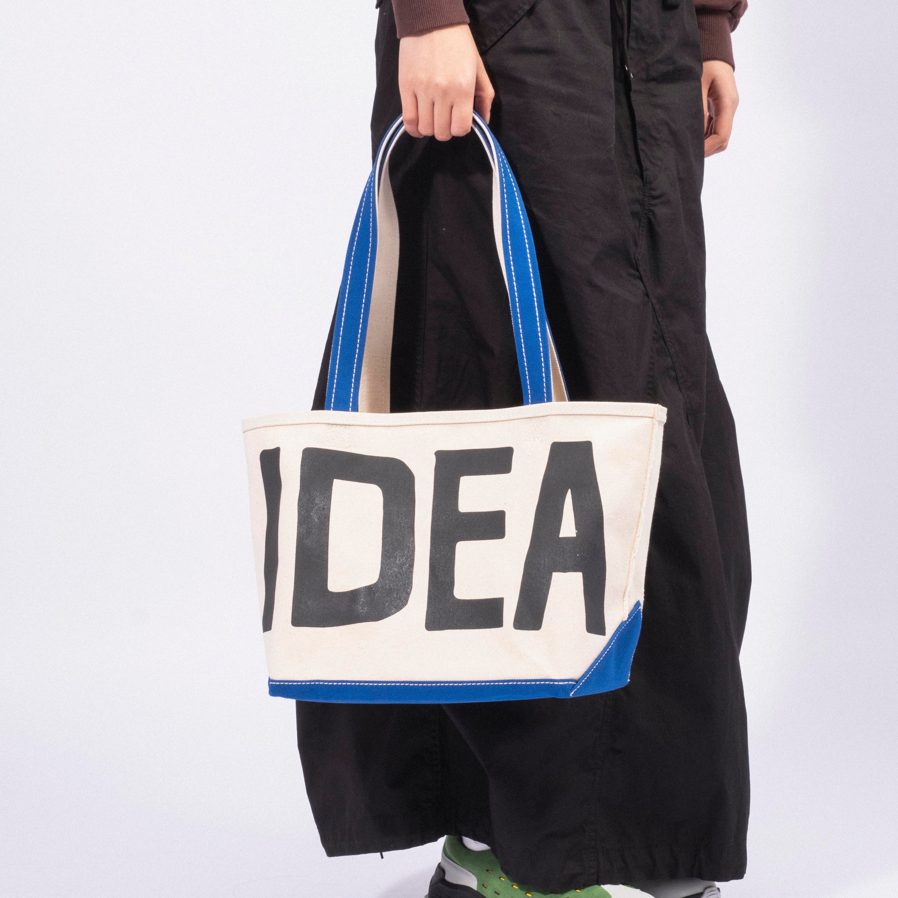 [COLLECT PIECES] IDEA ED TOTE _ BLUE/NATURAL