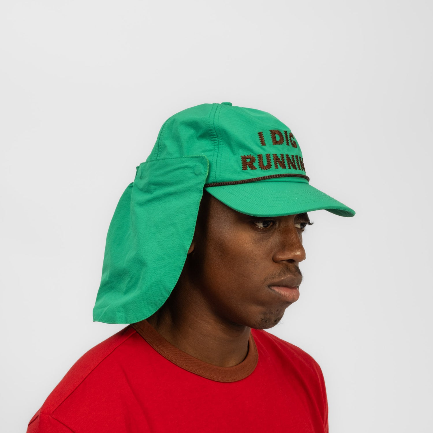 [ALEX ZONO] 'I DIG RUNNING' MAGNET TRUCKER _ GREEN