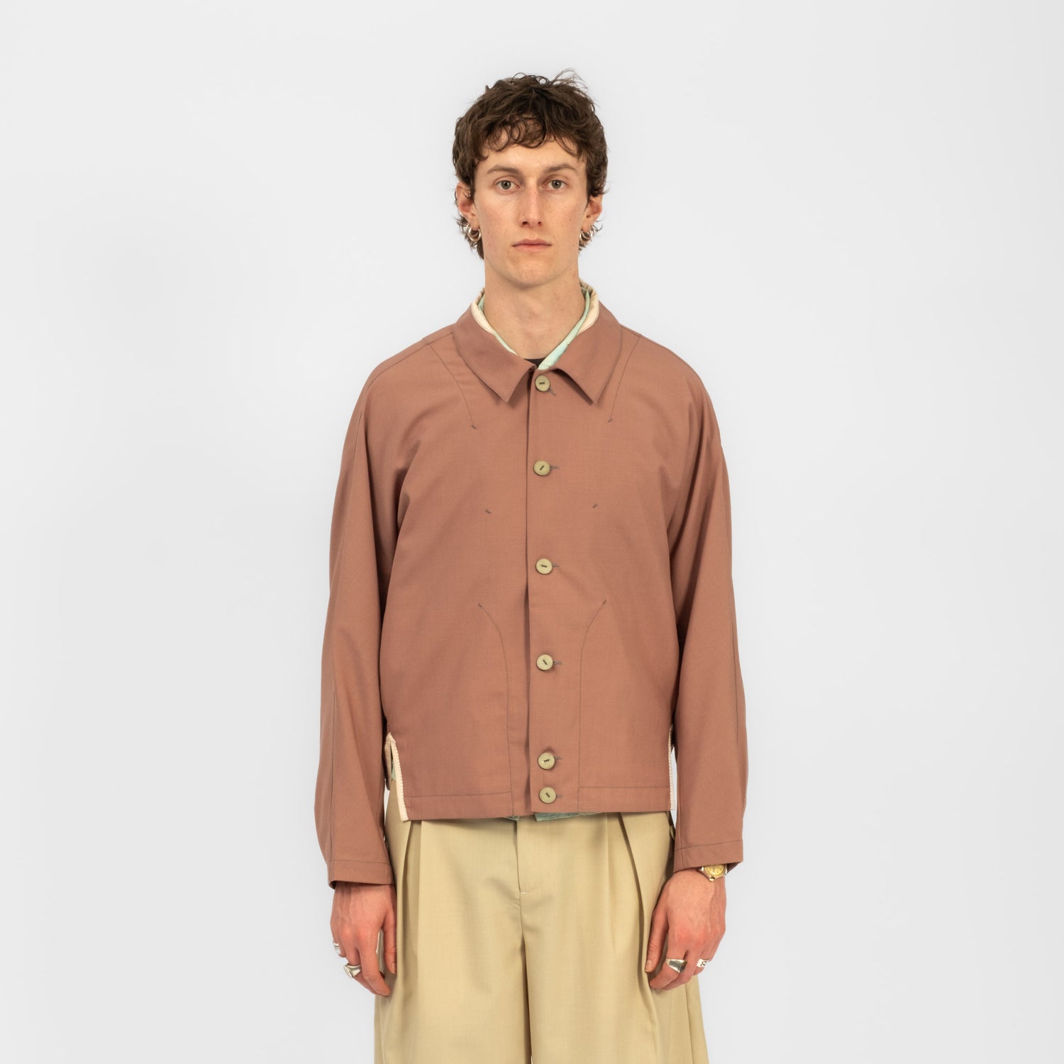 [INSULAiRE] LOI JACKET _ ROSE BROWN