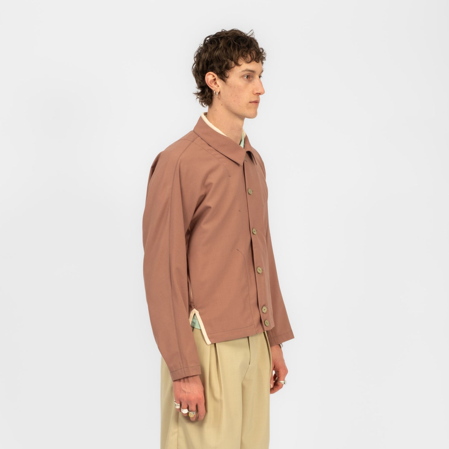 [INSULAiRE] LOI JACKET _ ROSE BROWN