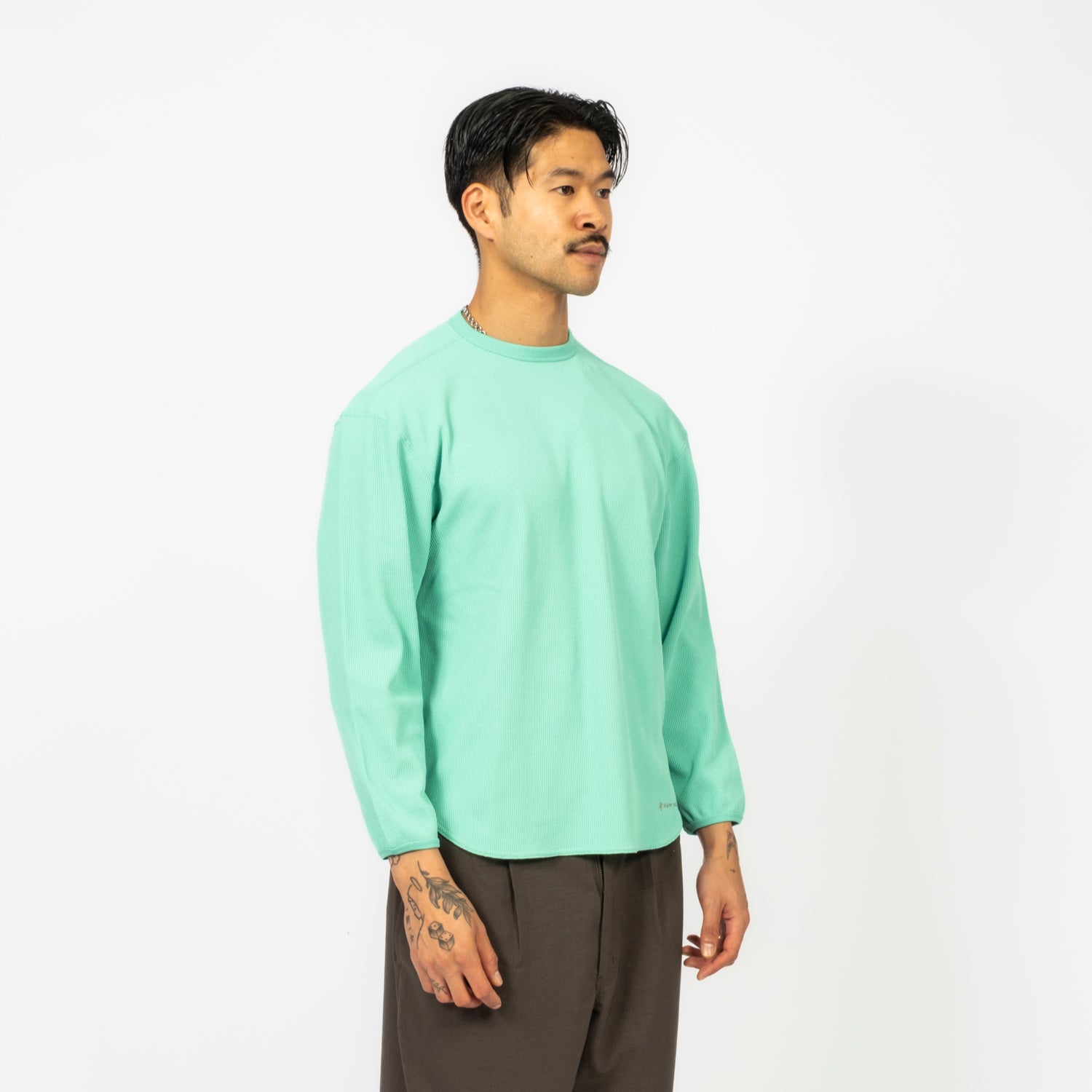 [SNOW PEAK] DRY WAFFLE L/S T-SHIRT _ LIGHT GREEN