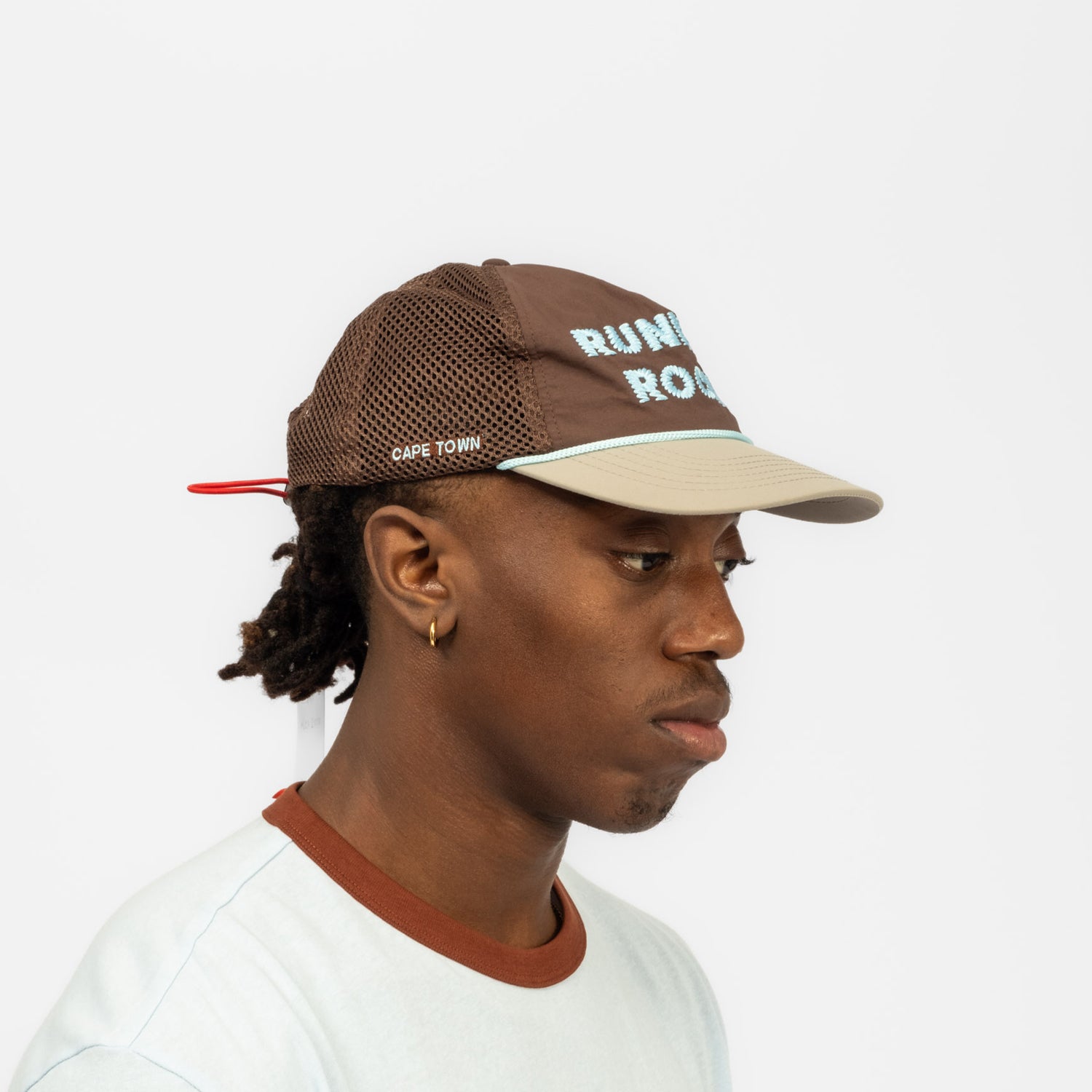 [ALEX ZONO] 'RUNNING ROCKS' TRUCKER _ BROWN
