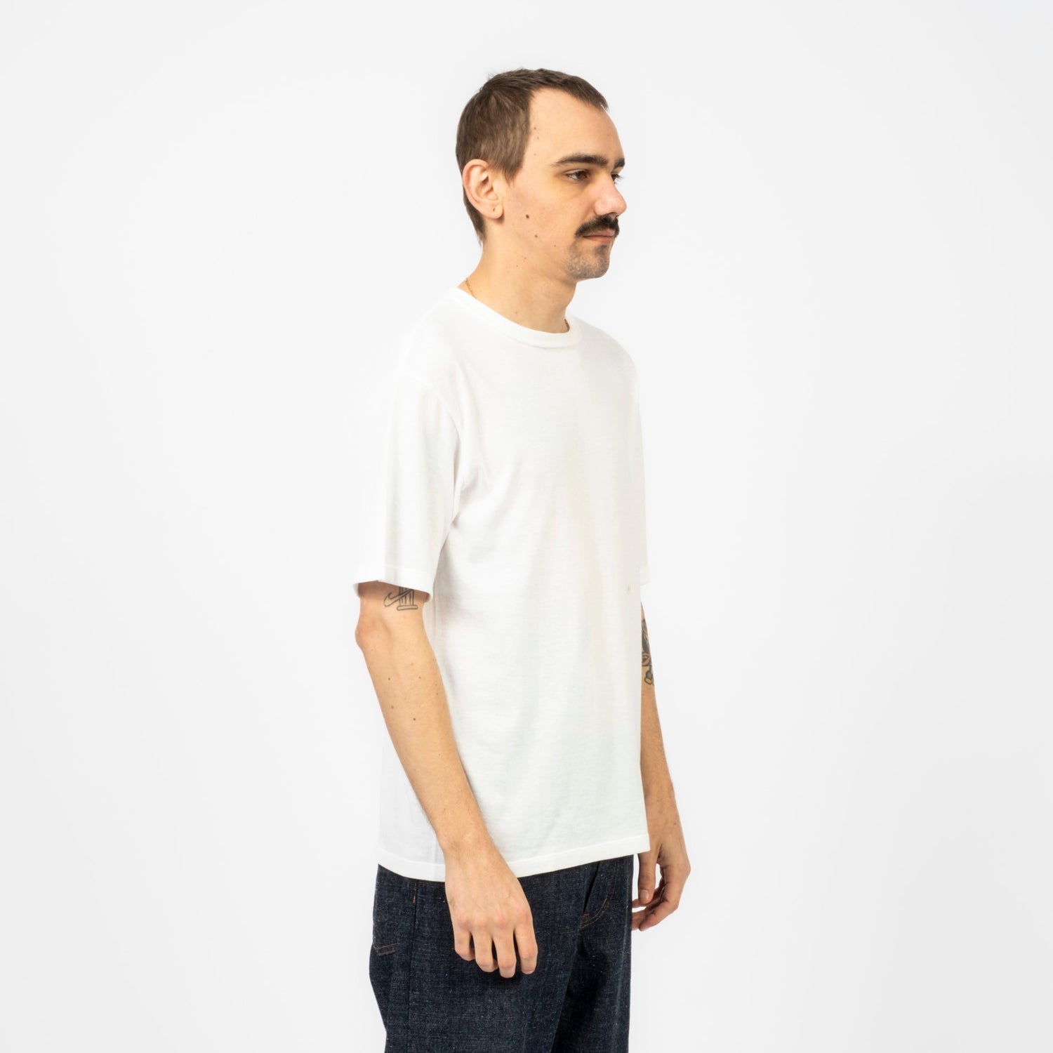 [NANAMICA] LOOPWHEEL COOLMAX JERSEY TEE _ WHITE